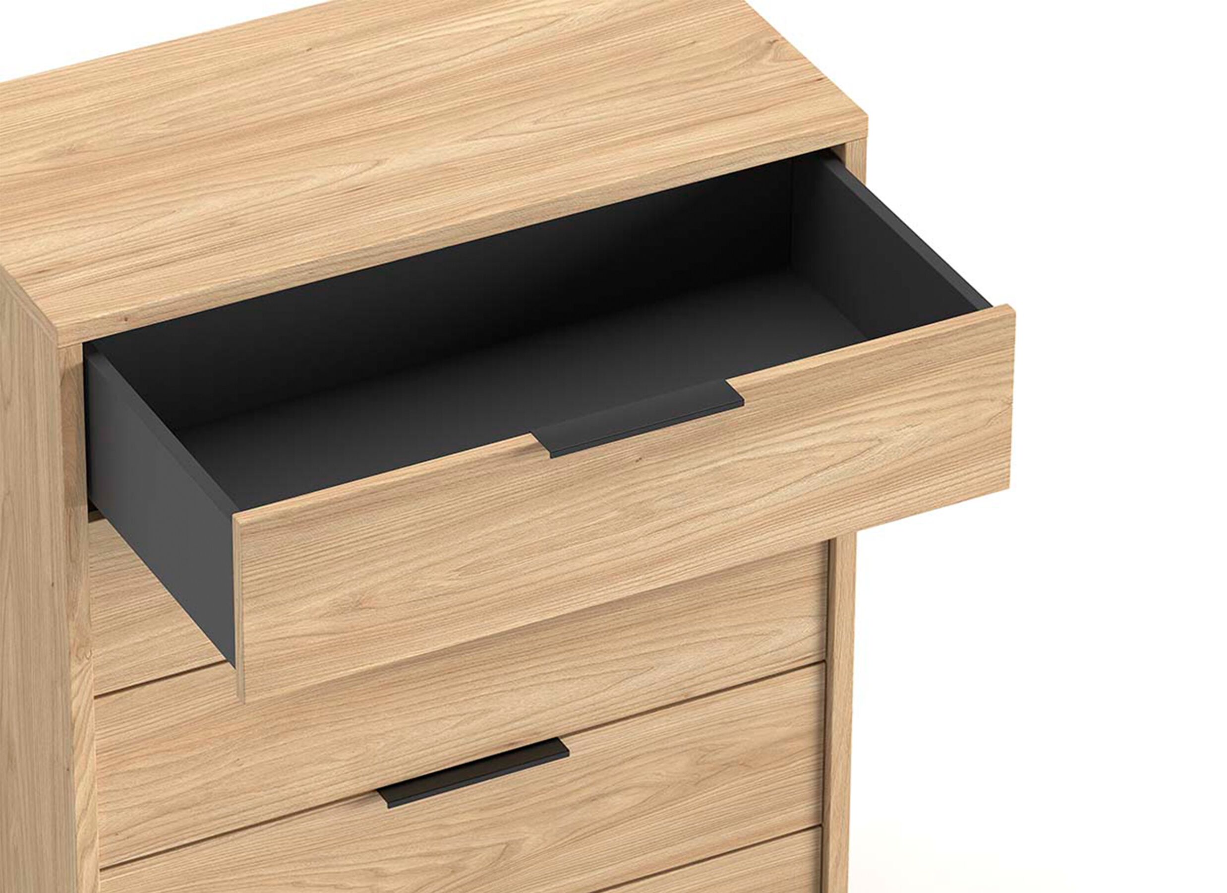 Disposition - Commode Gloria 86x45x111cm - mélamine - sheffield acacia