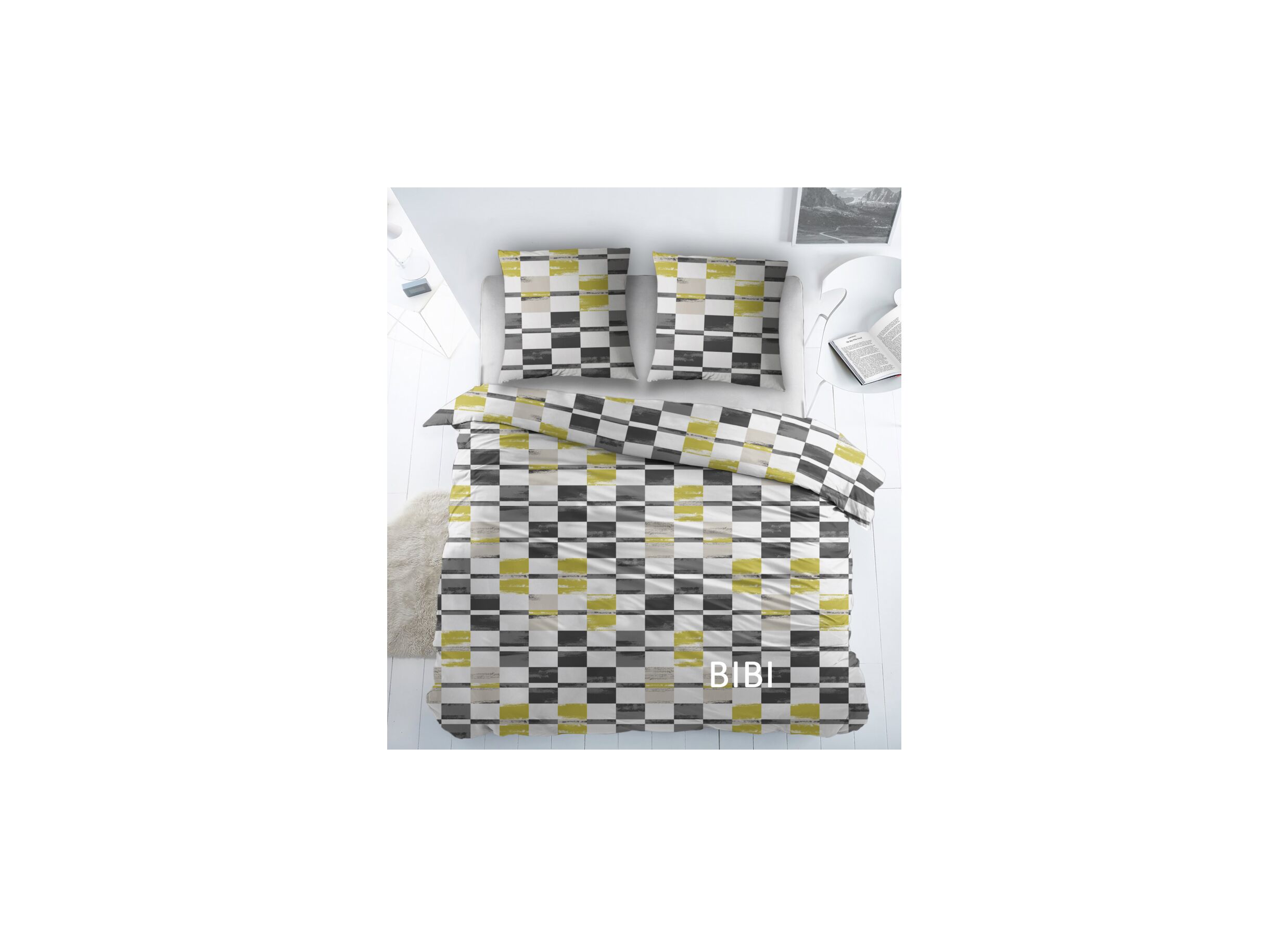Housse de couette Bibi 240x220cm coton - Housse de couette Bibi 240x220cm coton