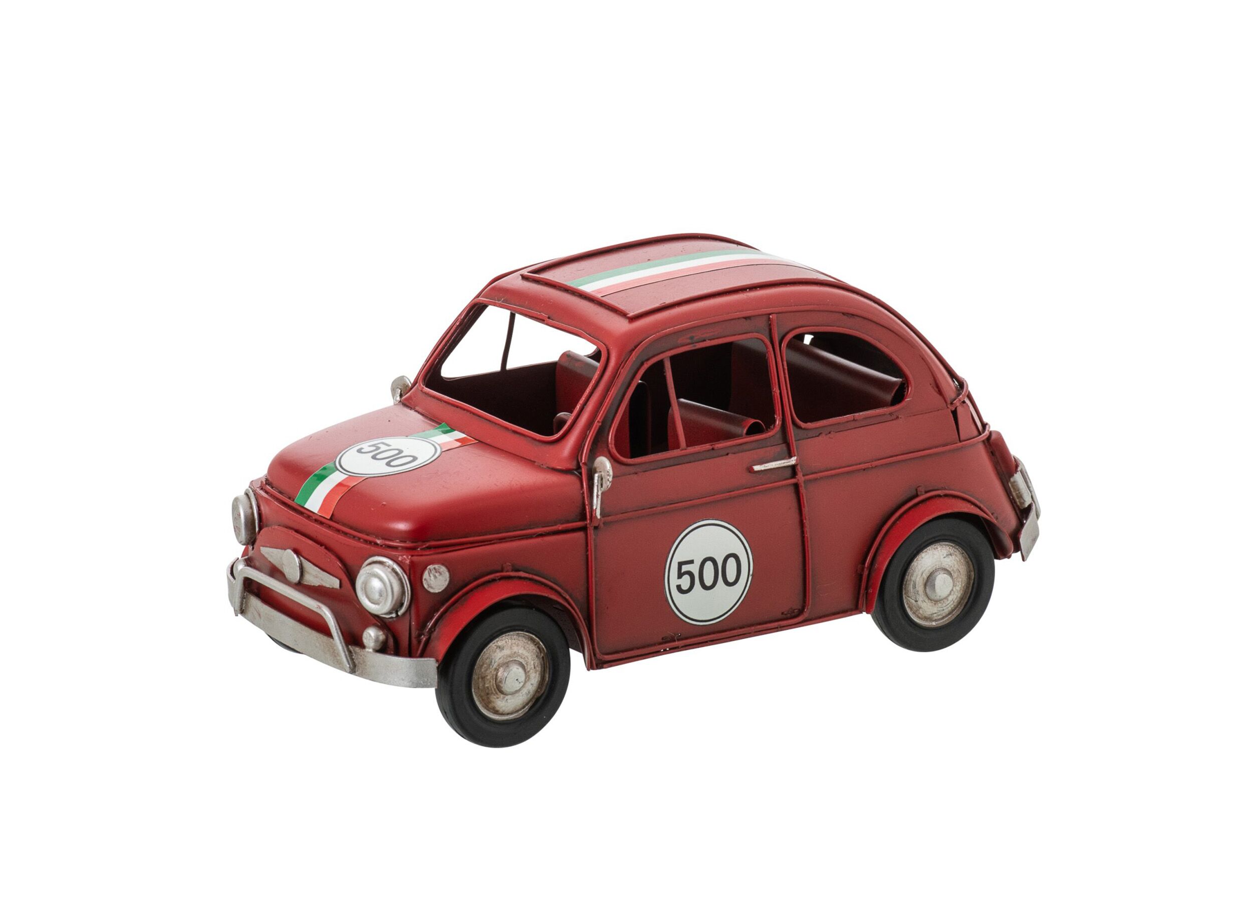 Hoofdfoto - Deco Auto 19,5x9,5x9cm - metaal - rood