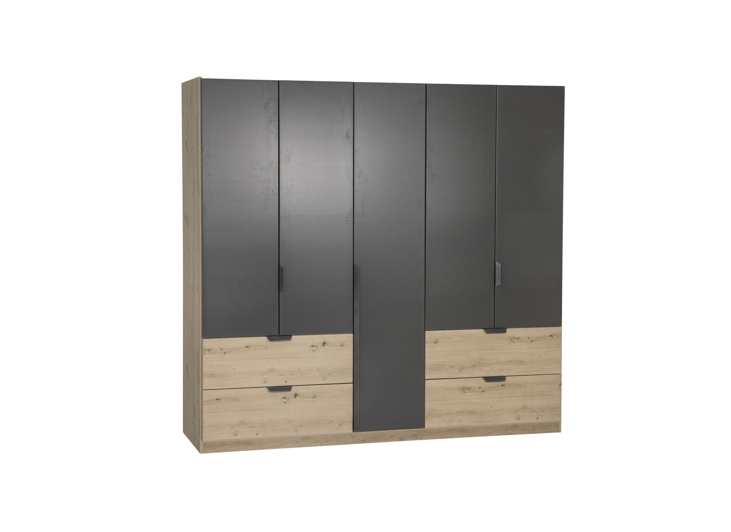 Garde-robe Quadraspin 226cm - Garde-robe Quadraspin 226cm - décor - chêne artisanal/ gris métallisé