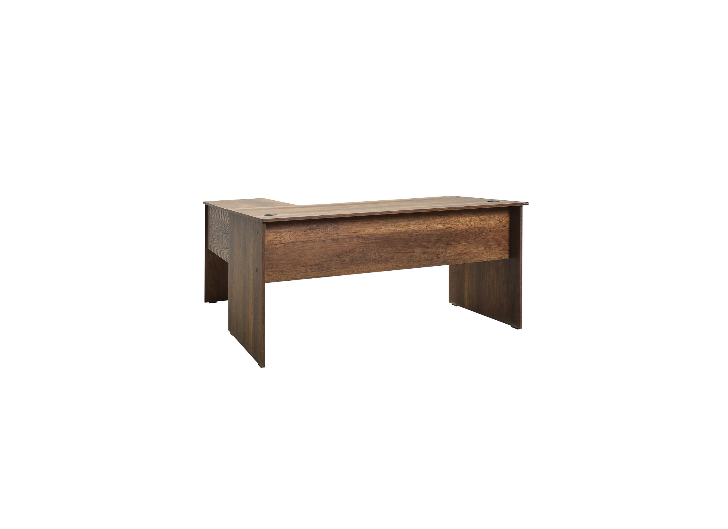 Hoekbureau Meradi 160x144cm - melamine - oslo walnut