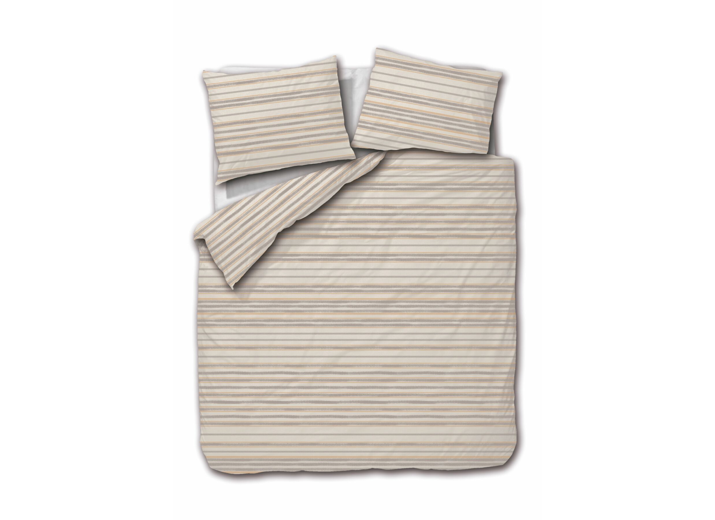 Dekbedovertrek Austin 140x200/220cm - flanel - beige - Dekbedovertrek Austin 140x200/220cm - flanel - beige
