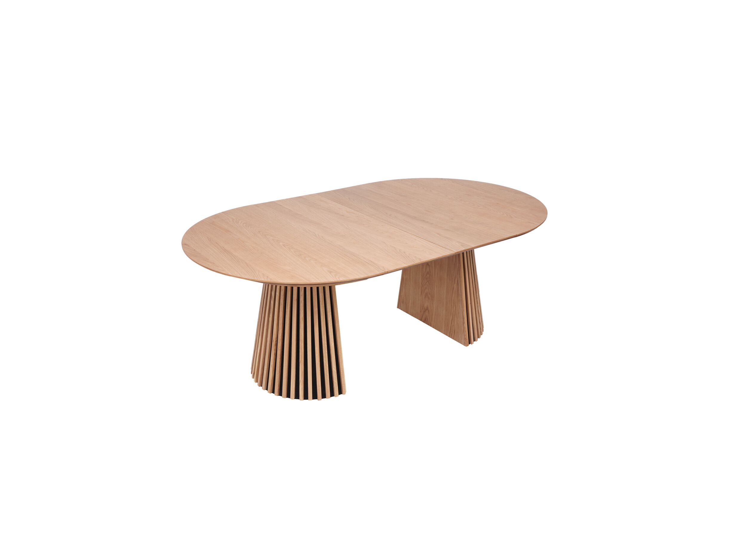 Overzichtsfoto - Ronde tafel Caribou Ø120/160/200 - massief & décor - eik