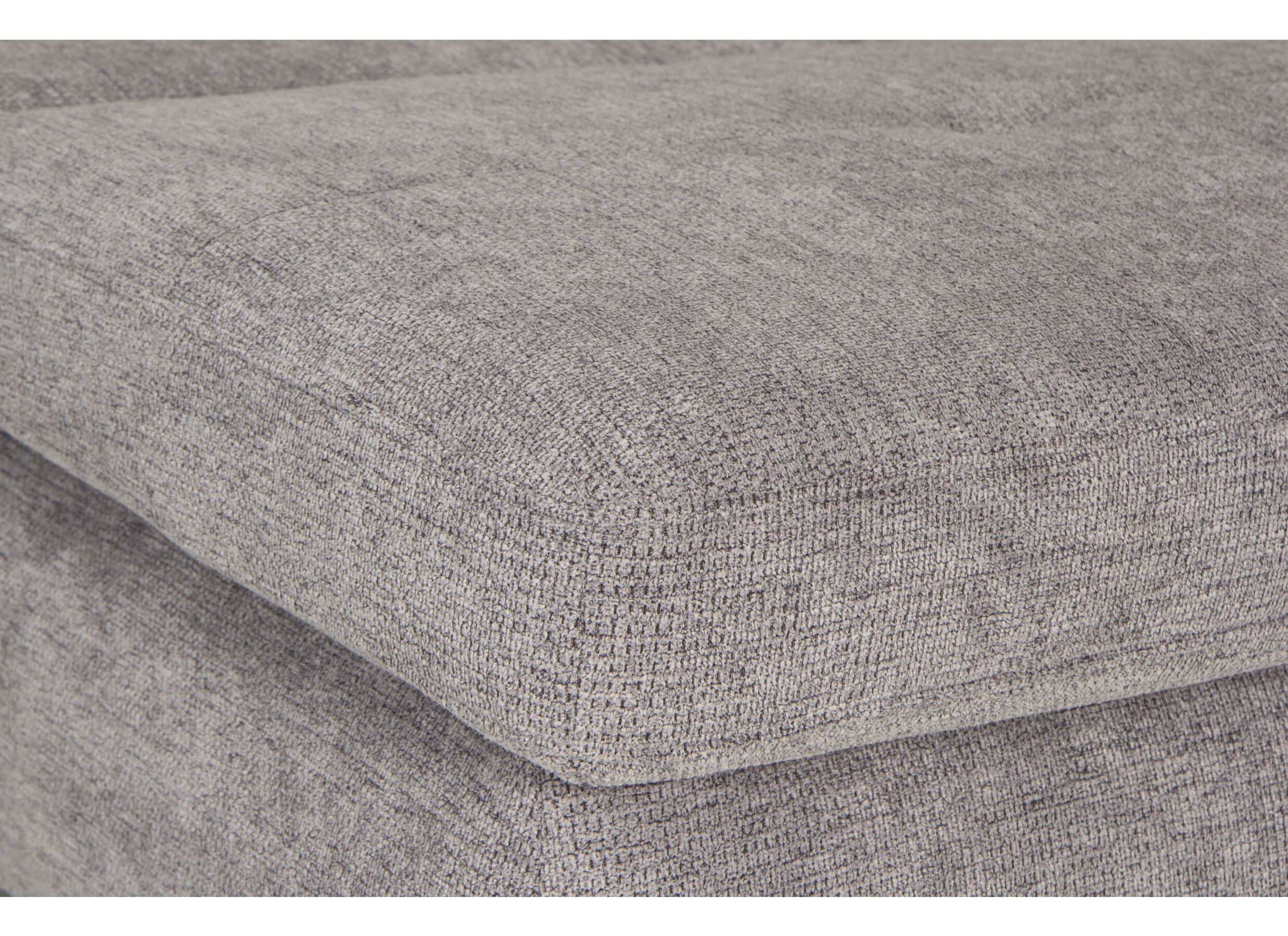 Canapé d'angle Artus 371x260m - tissu - gris