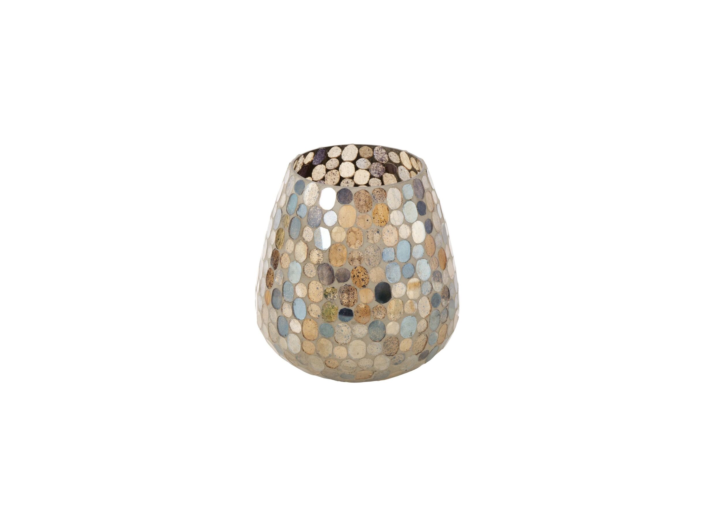 Hoofdfoto - Theelichthouder Kemis H18cm - glas - beige
