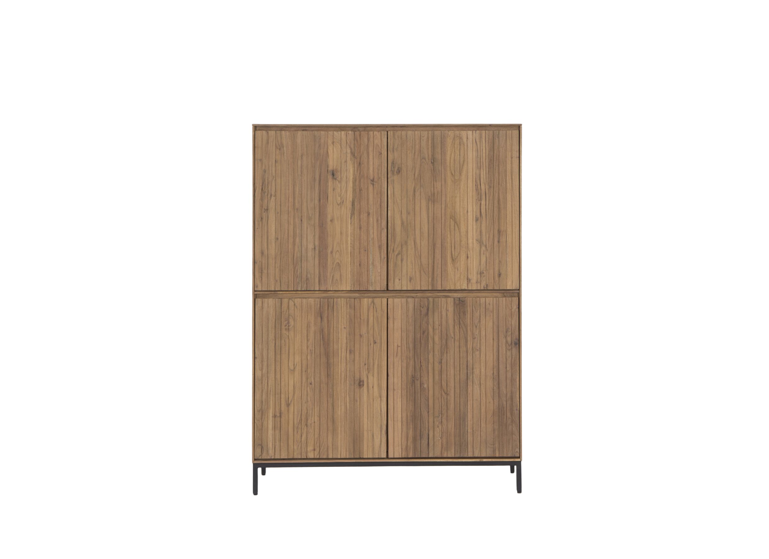 Kast Aquilano 120x45x170cm - acacia massief - naturel