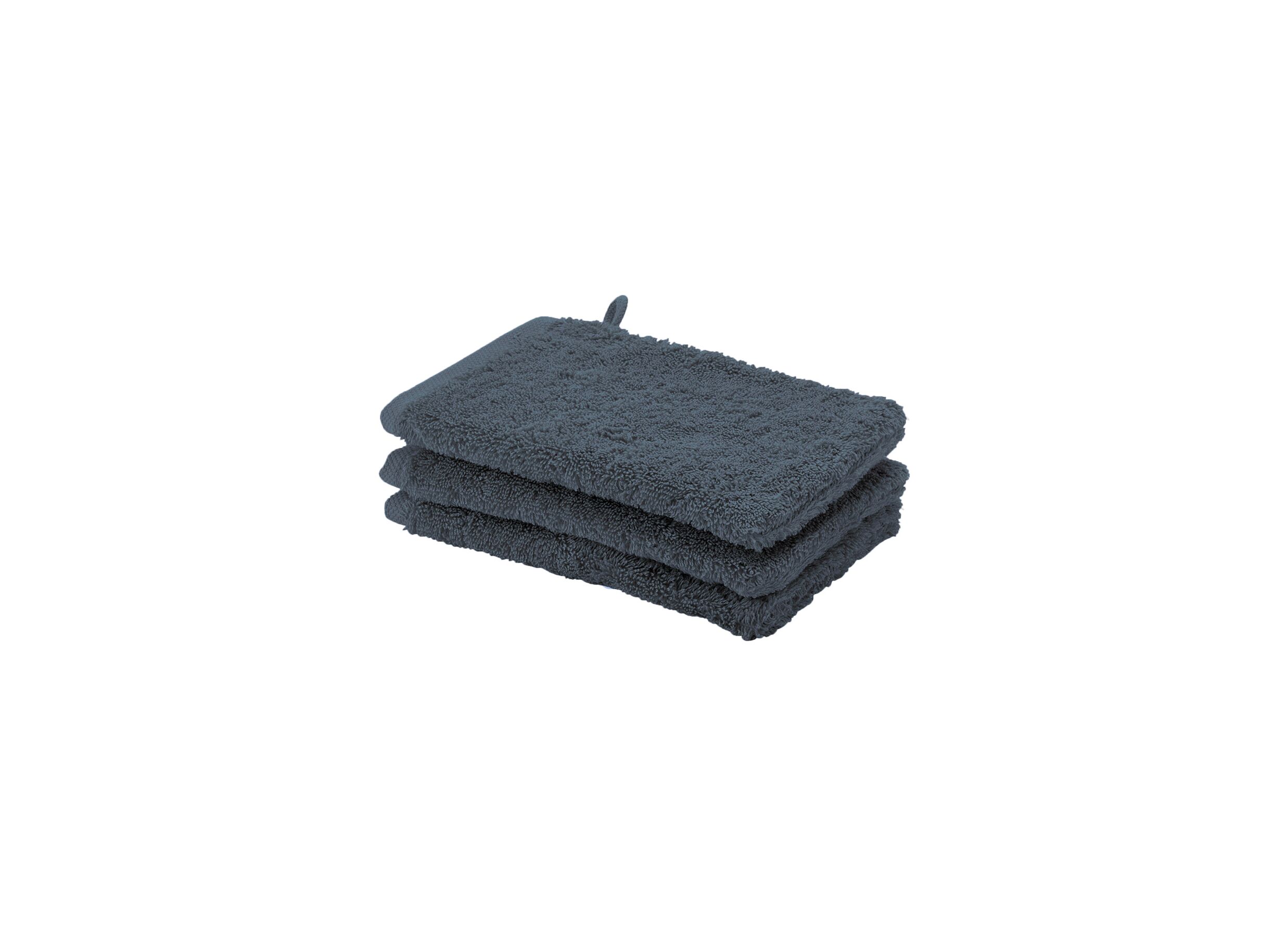 Gant de toilette London 16x22cm steel - Gant de toilette London 16x22cm steel