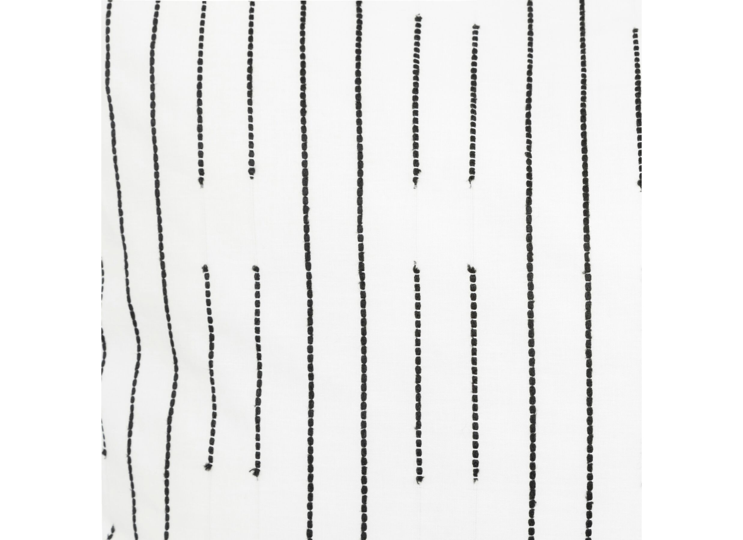 Detailfoto - Dekbedovertrek Kain 260x240cm - katoen - wit & zwart