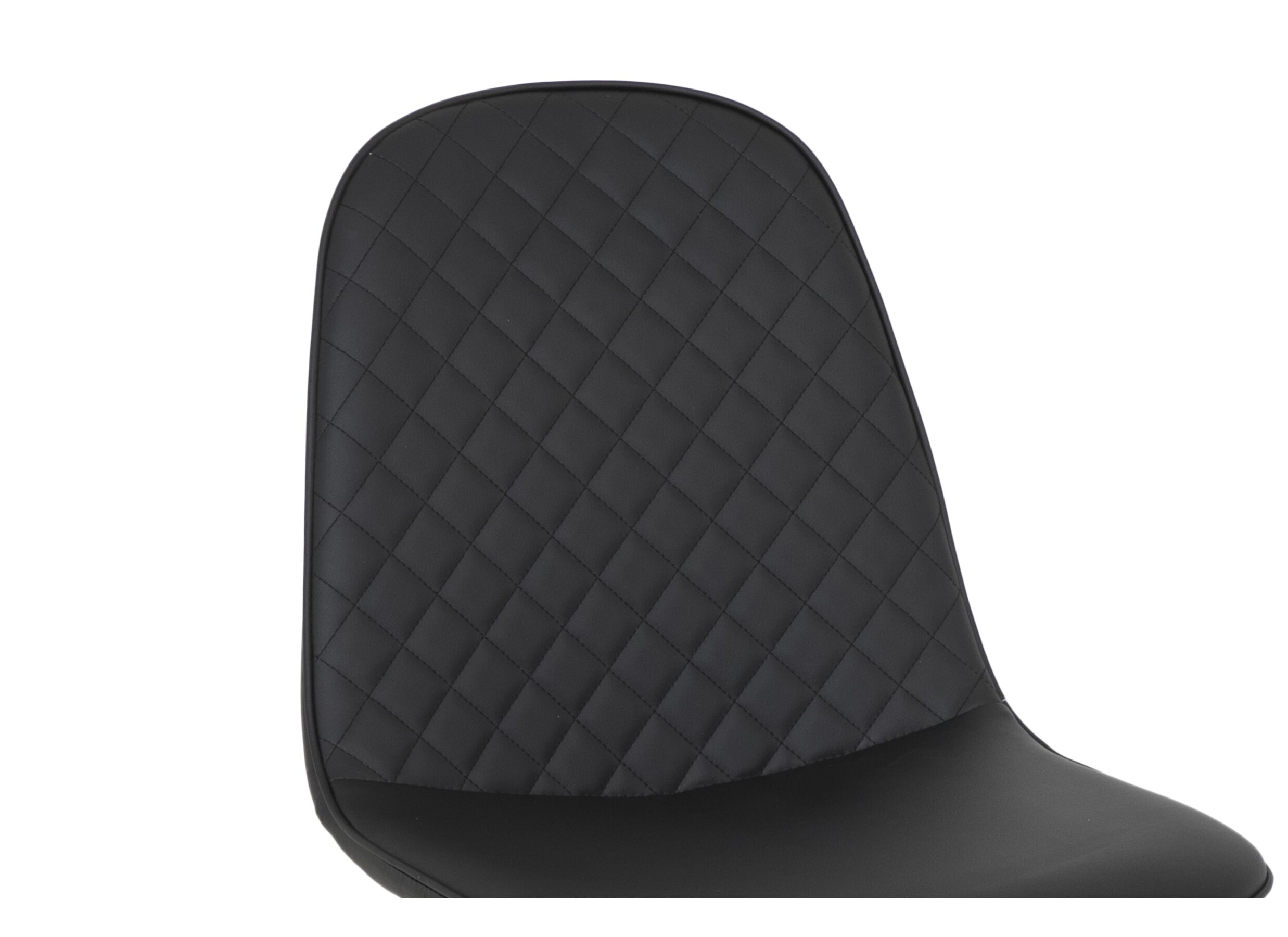 Chaise Chuck 45x42x86cm - similicuir - noir