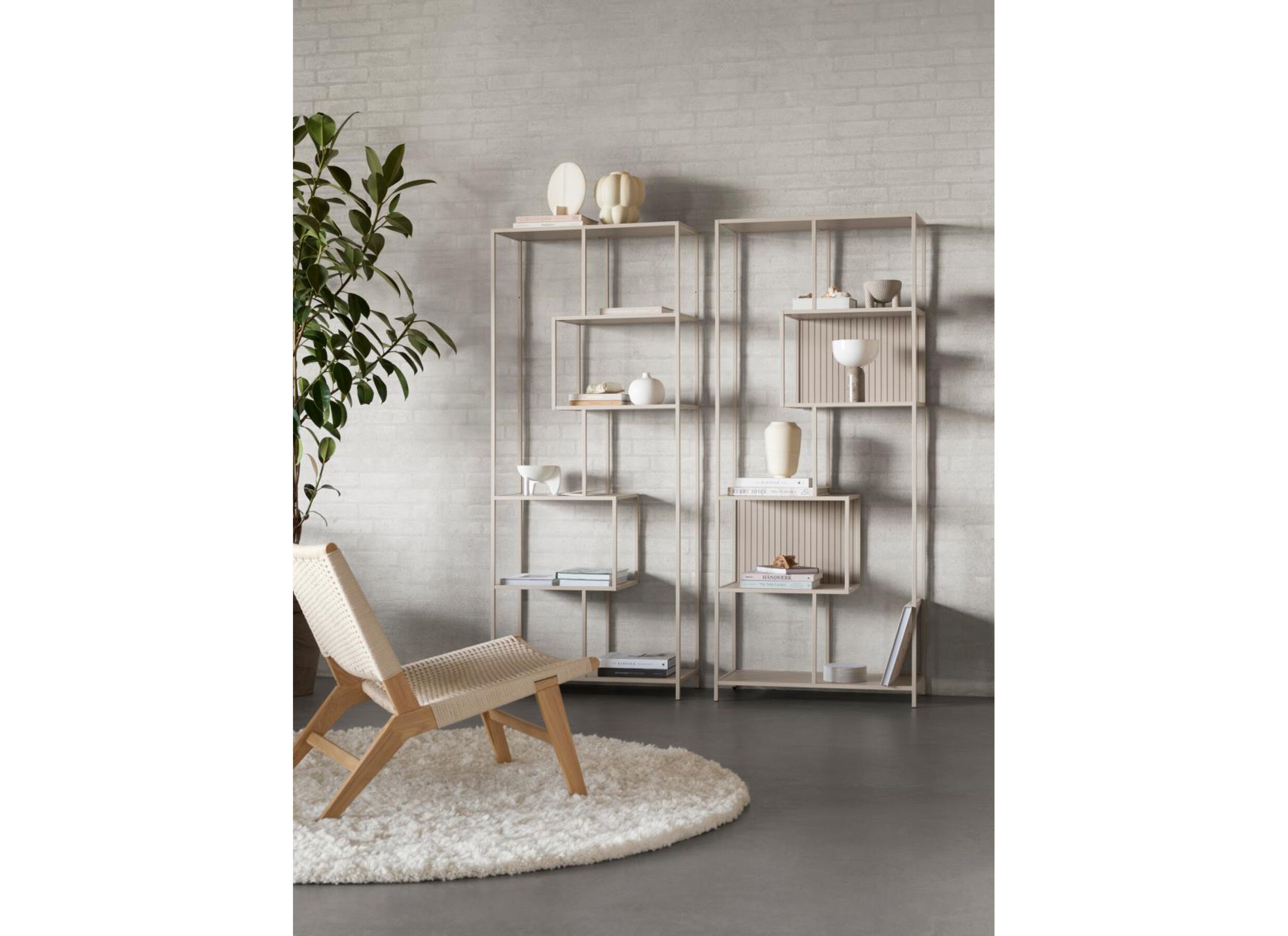 Foto ambiance - Étagère 77x35x185cm - acier poudré - gris
