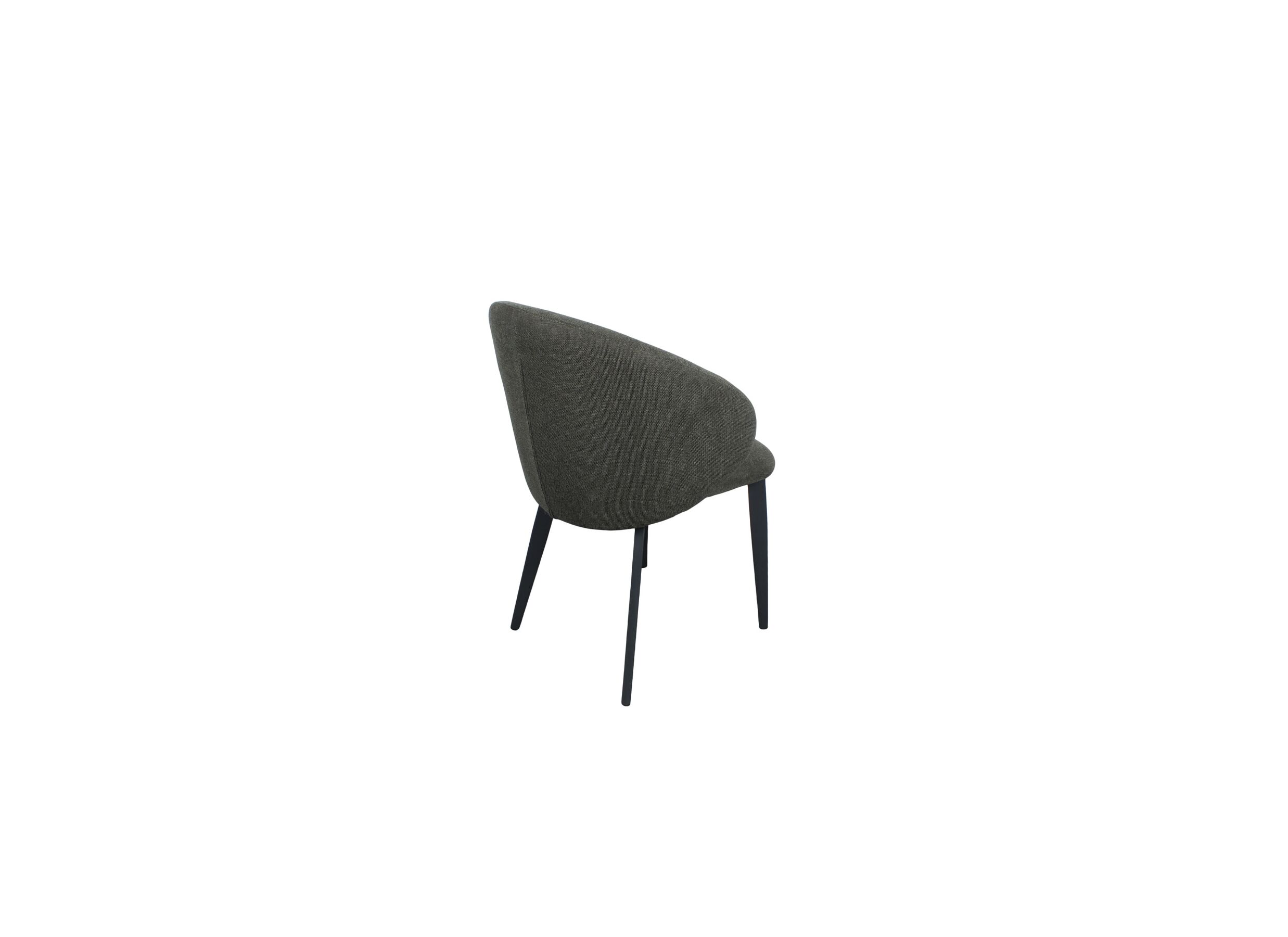 Stoel Andres 58,5x57x84cm - stof - groenbruin