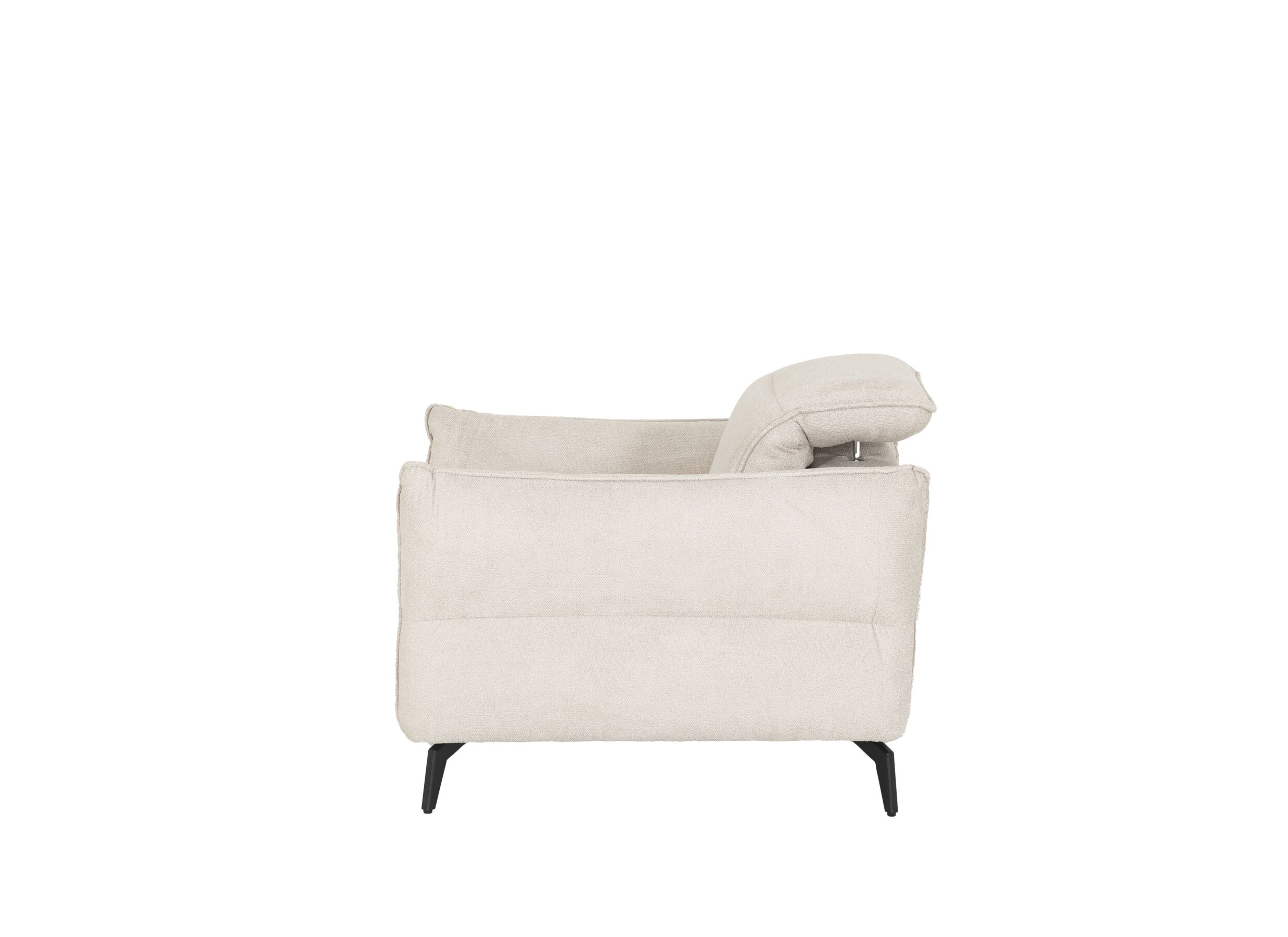 Overzichtsfoto - Zetel Lando 1-zit - stof - off white
