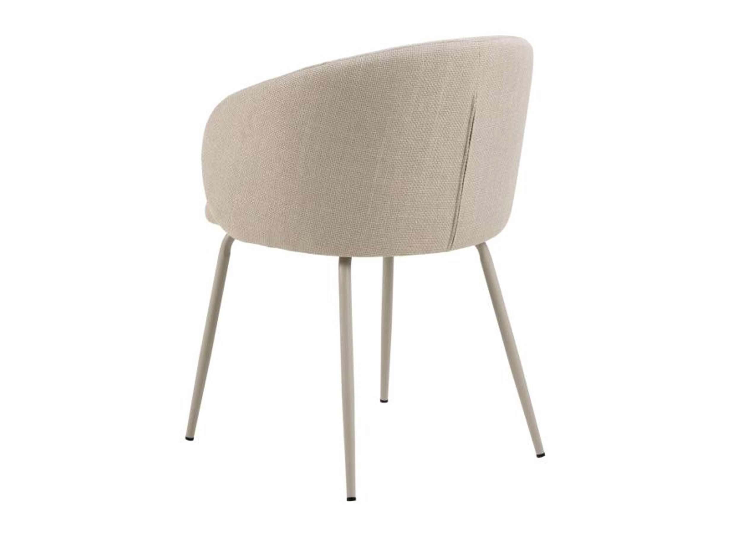Overzichtsfoto - Stoel 55,5x55x79cm - stof - beige