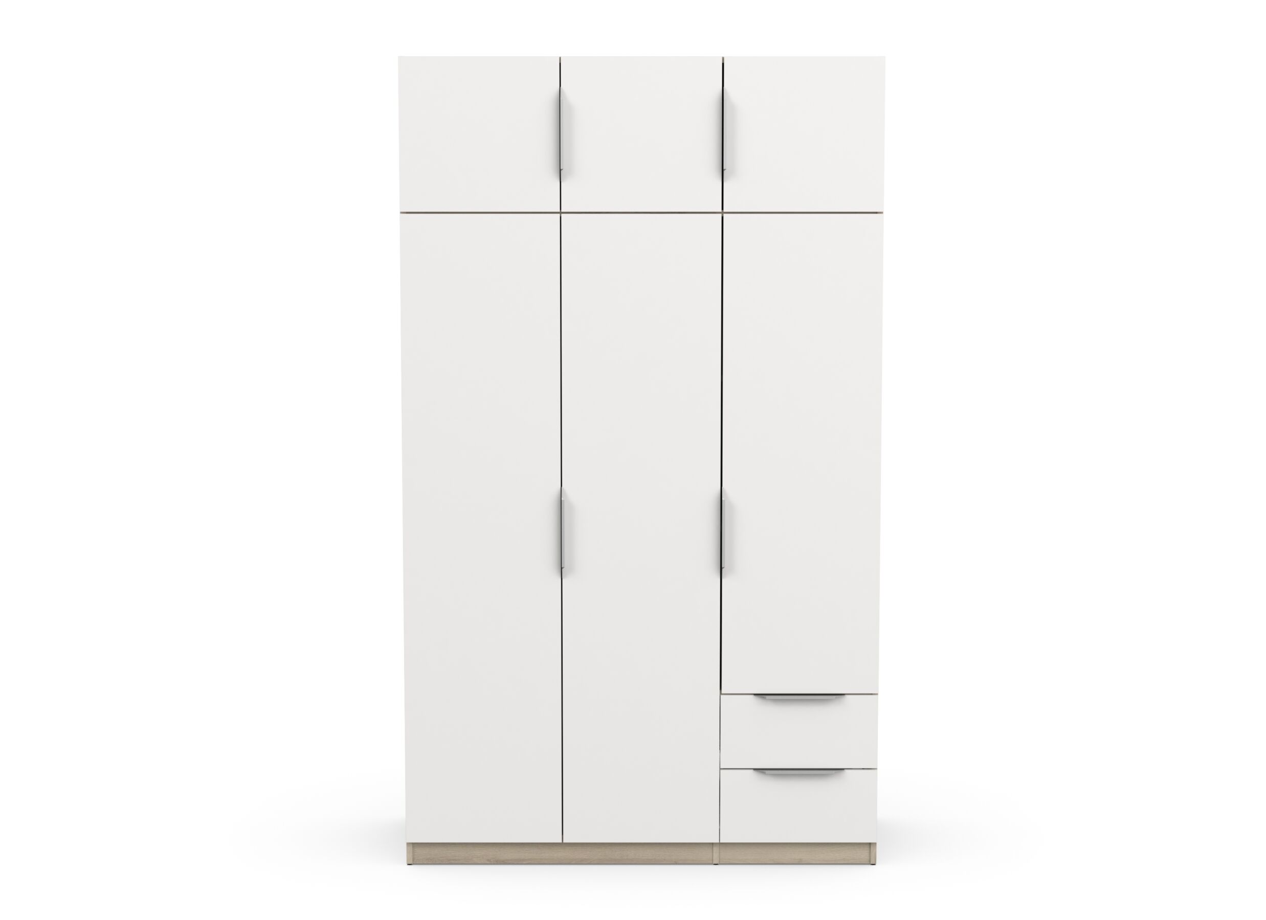 Garde-robe Ghost 119cm - décor - chêne kronberg/blanc