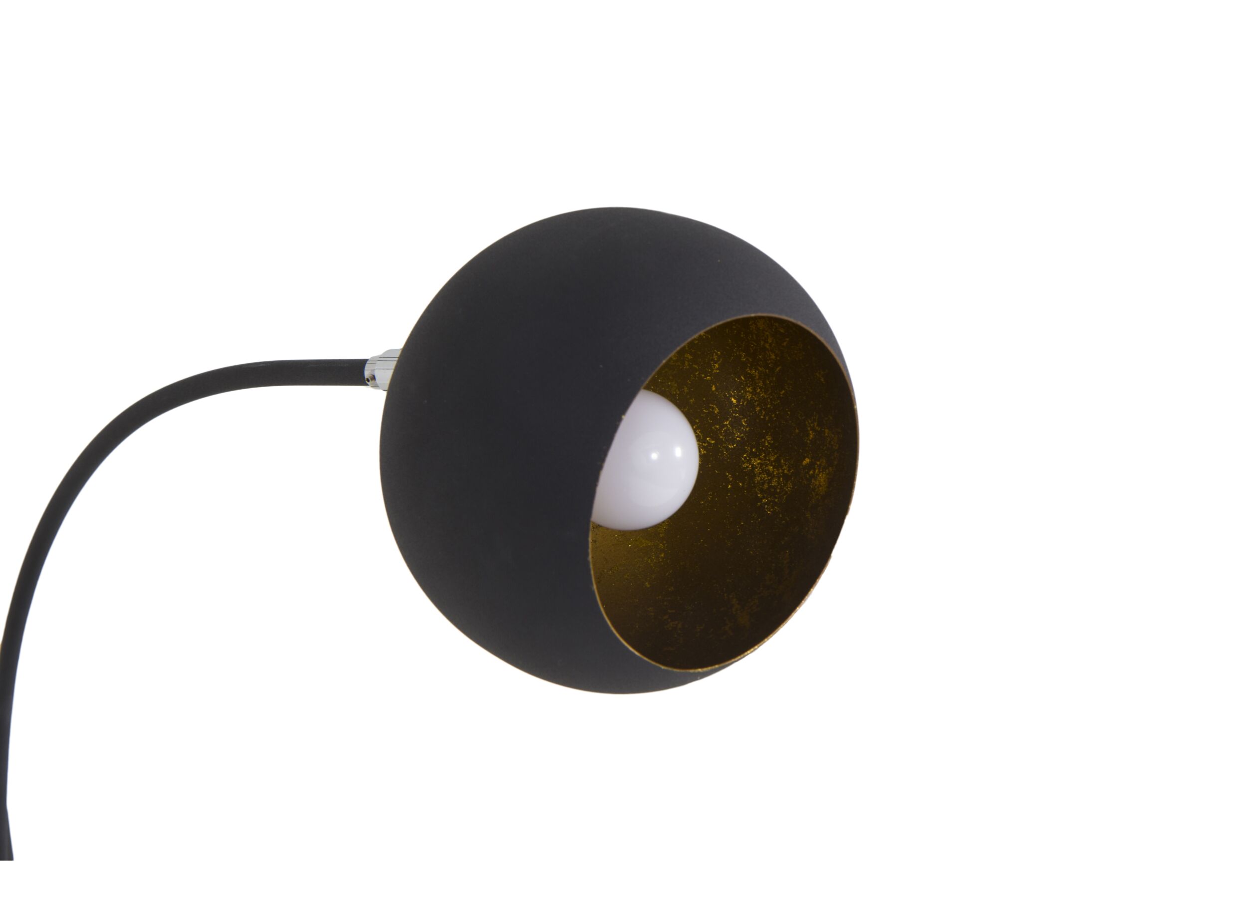 Detailfoto - Booglamp Sphere H220cm E14 - metaal - zwart & goud