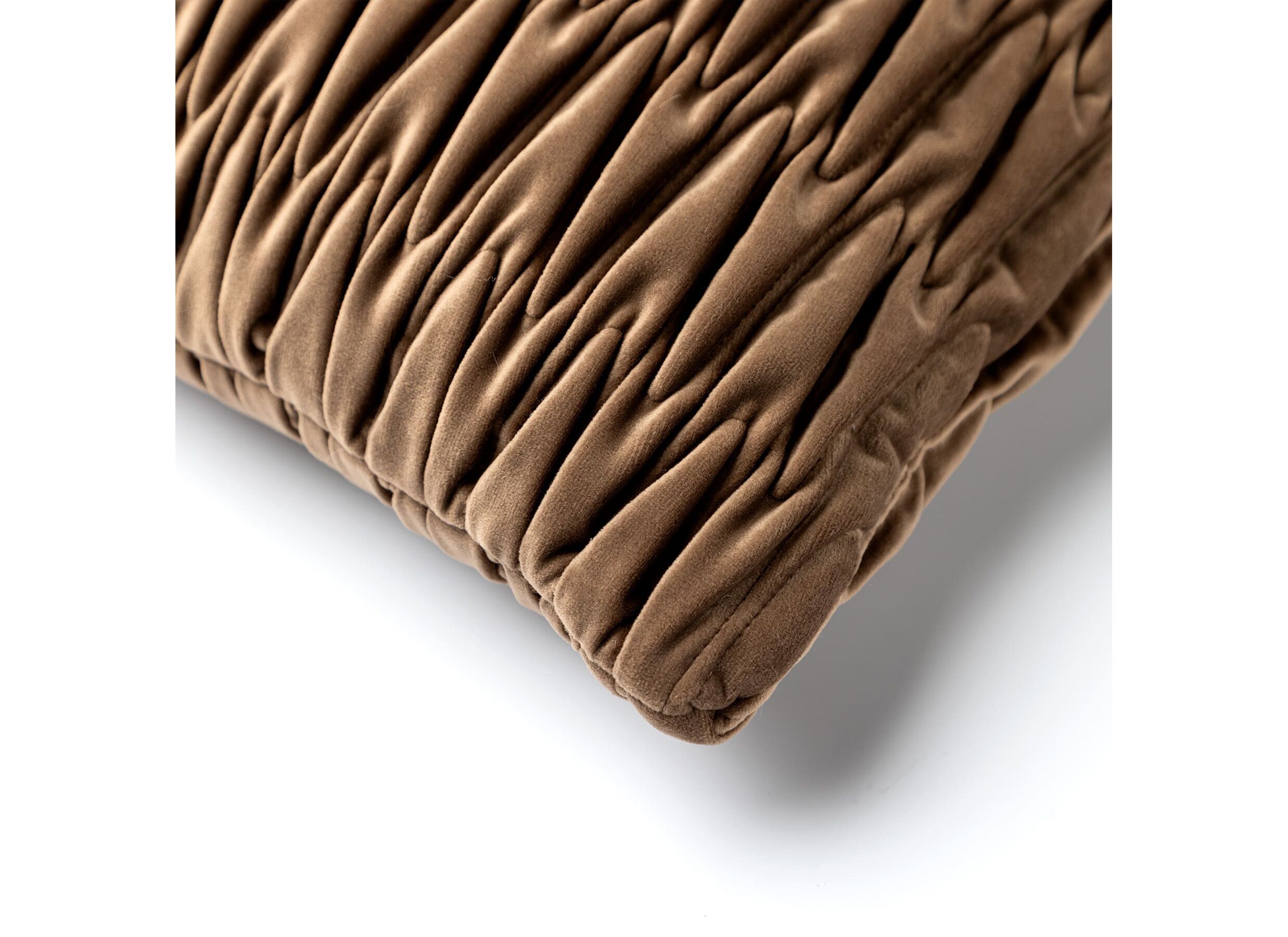 Detailfoto - Kussen Halina 43x43cm - stof - coca mocha