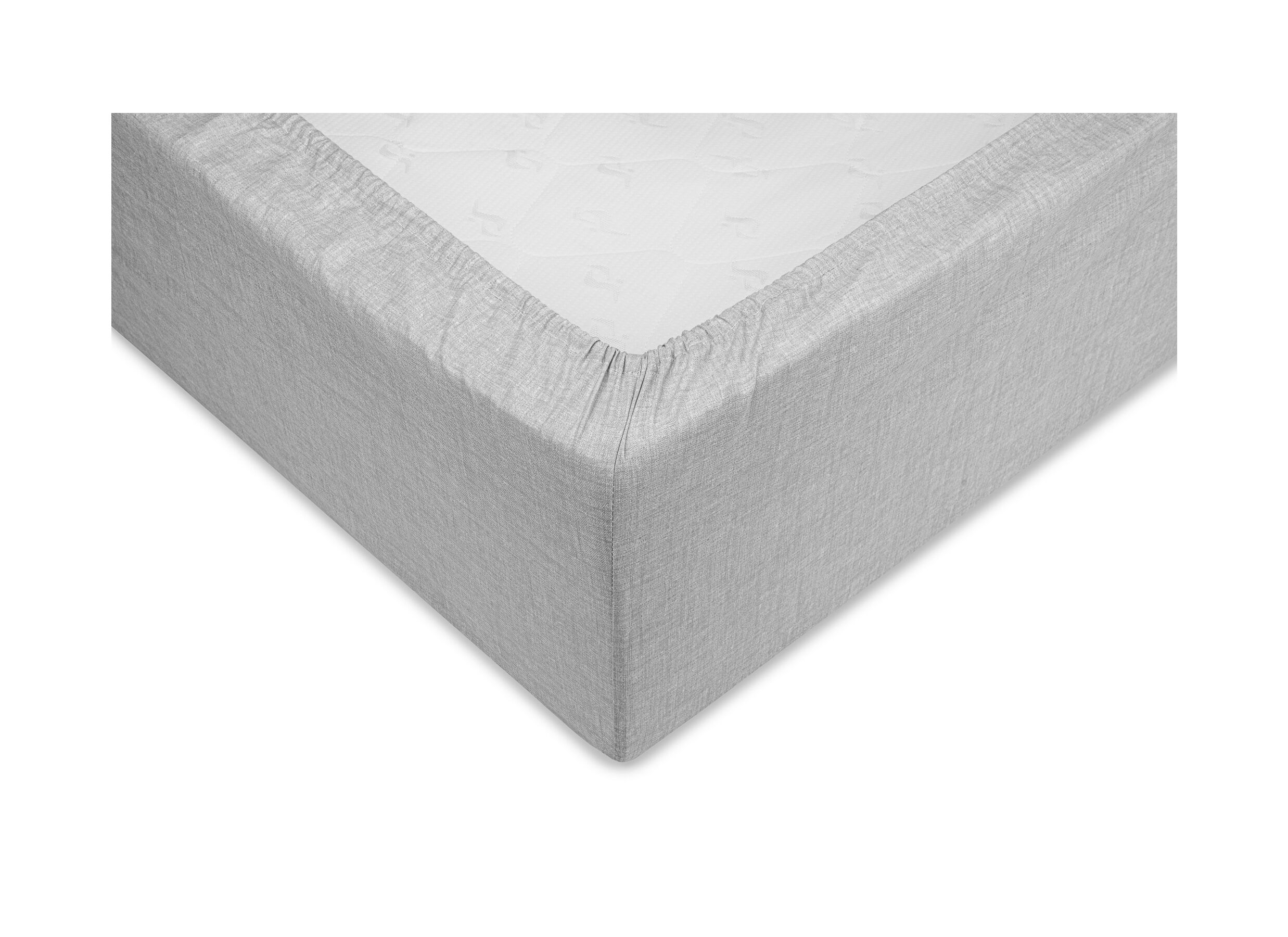 Detail - Drap-housse 180x200/220 coton dove grey