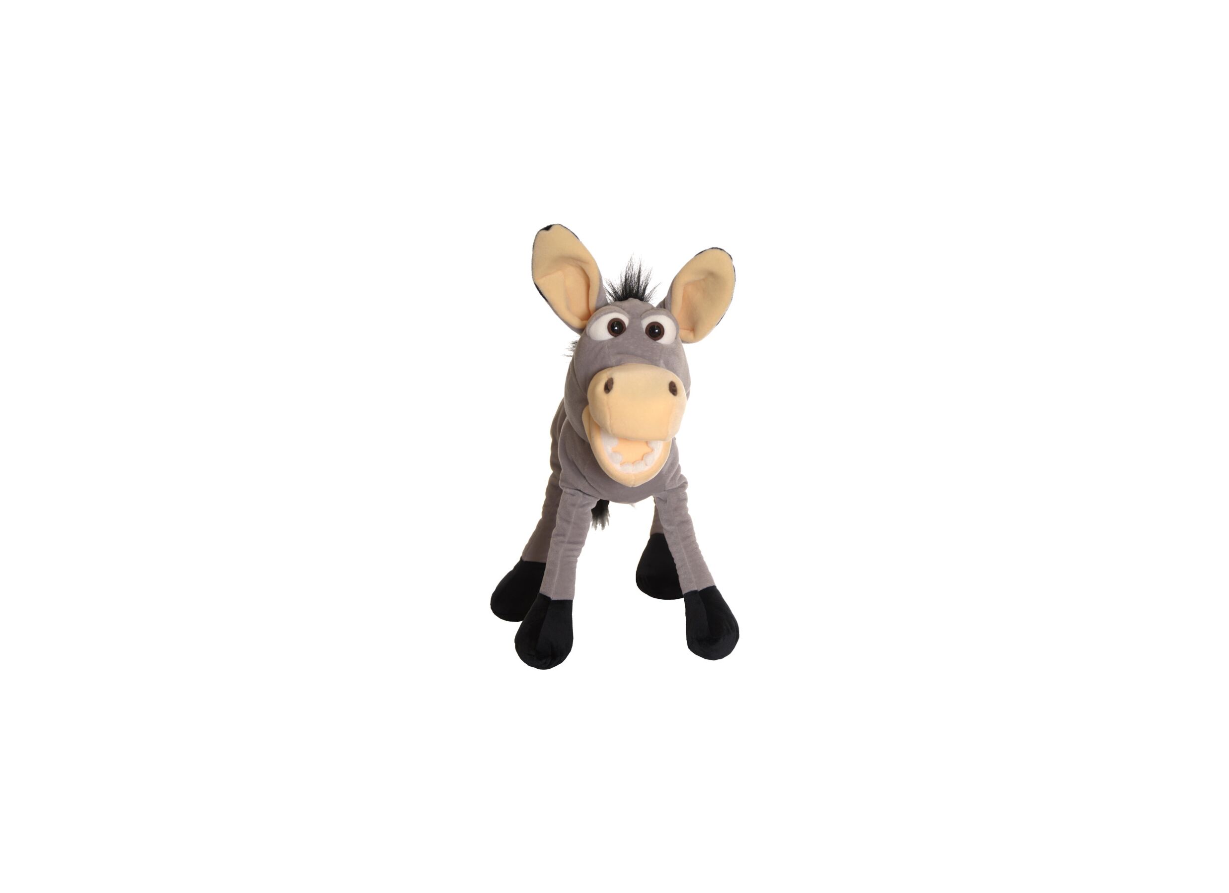 Aperçu - Marionnette à main Fridulin l'âne H46cm - polyester - gris