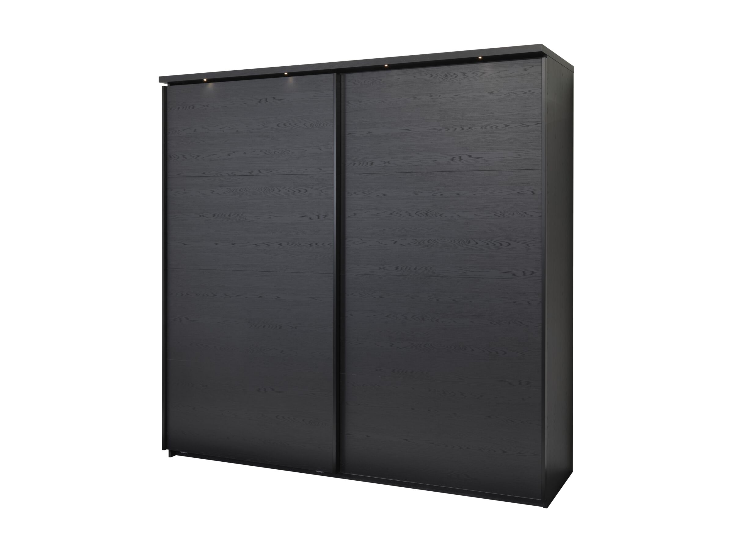 Armoire à portes coulissantes Rosie 245cm - Armoire à portes coulissantes Rosie 245cm - mélamine - noir