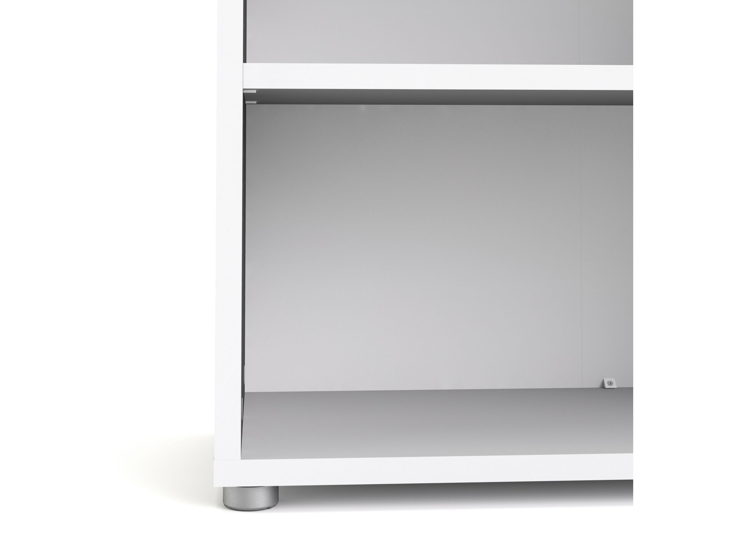 Boekenrek Prima 89x40x113cm - melamine - wit