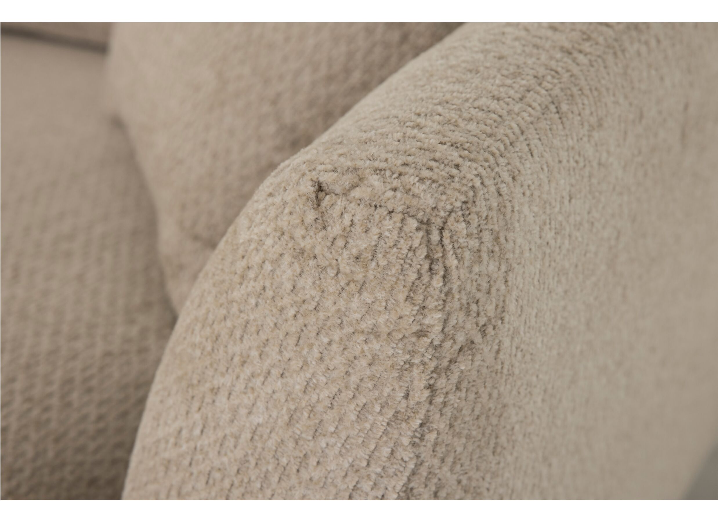 Detailfoto - Hoeksalon Namur 293x160cm - stof - beige
