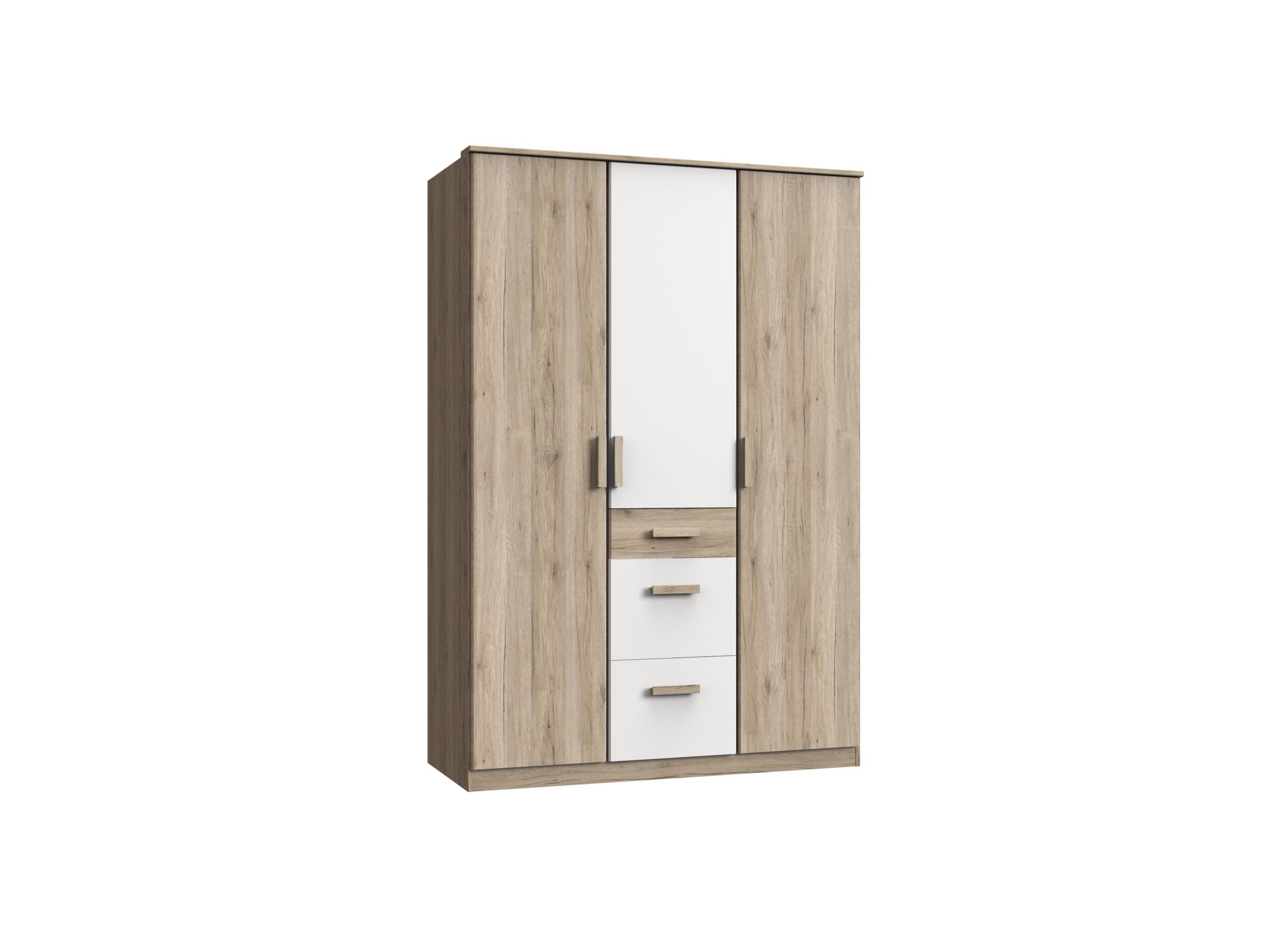 Garde-robe Cariba 135cm - Garde-robe Cariba 135cm - décor - sanremo/blanc