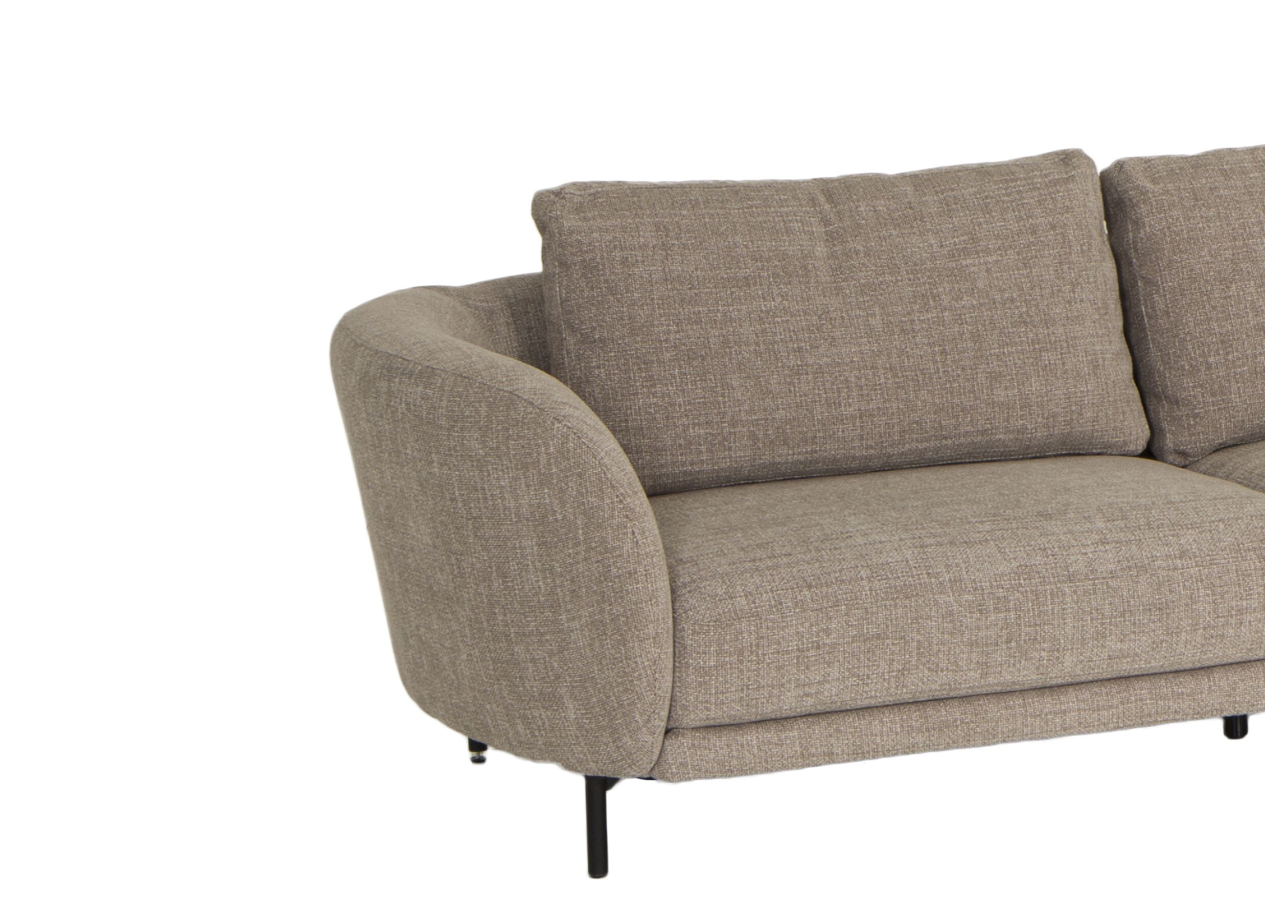 Hoeksalon Carre 311x154cm - stof - zand