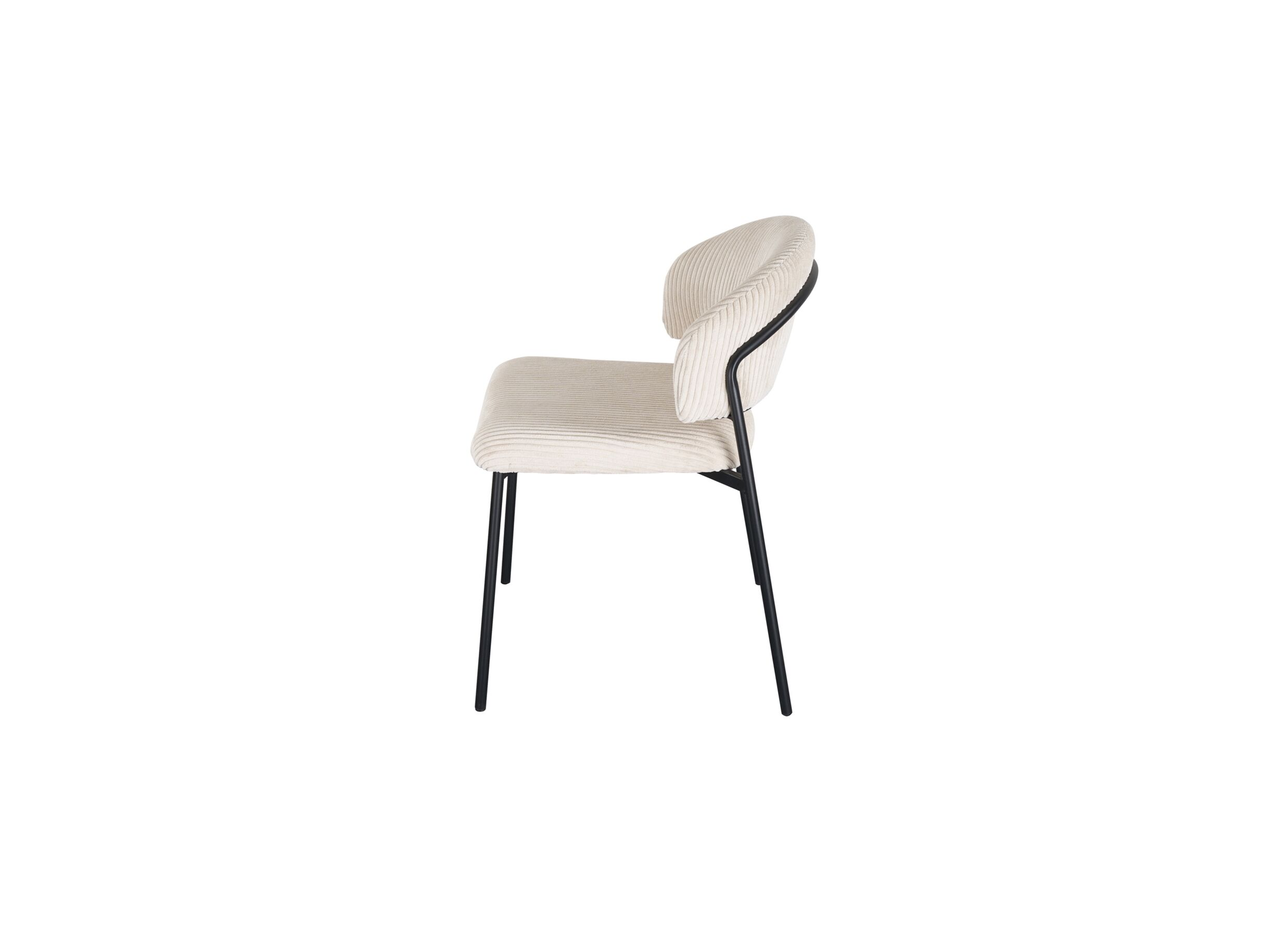 Overzichtsfoto - Stoel Lola 60x51x81cm - stof - beige