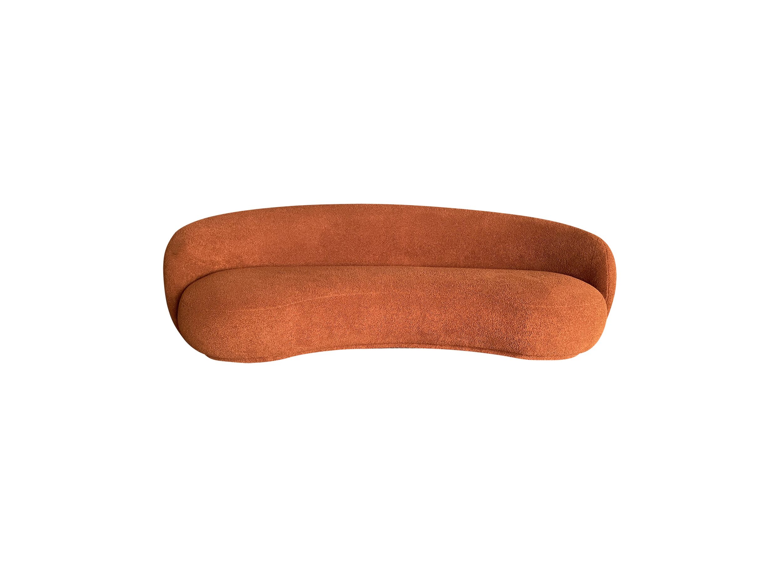 Zetel Bean 3-zit - stof - oranje