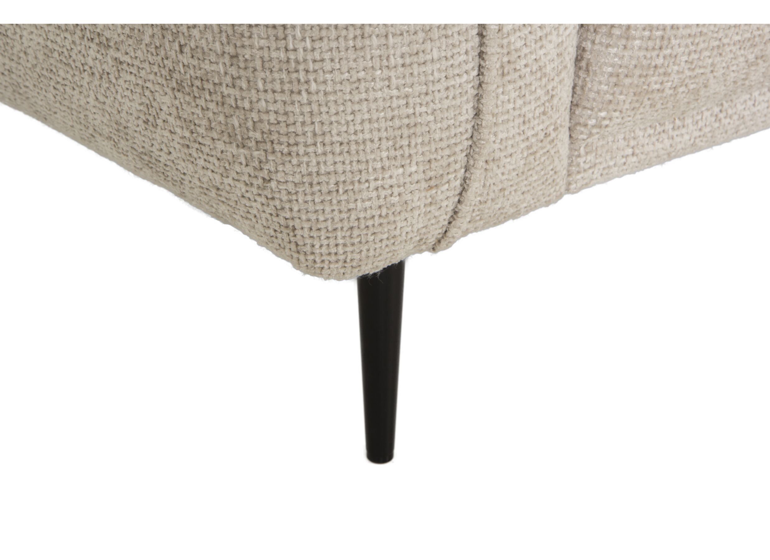 Canapé d'angle Kelmis 323x178cm - tissu - beige