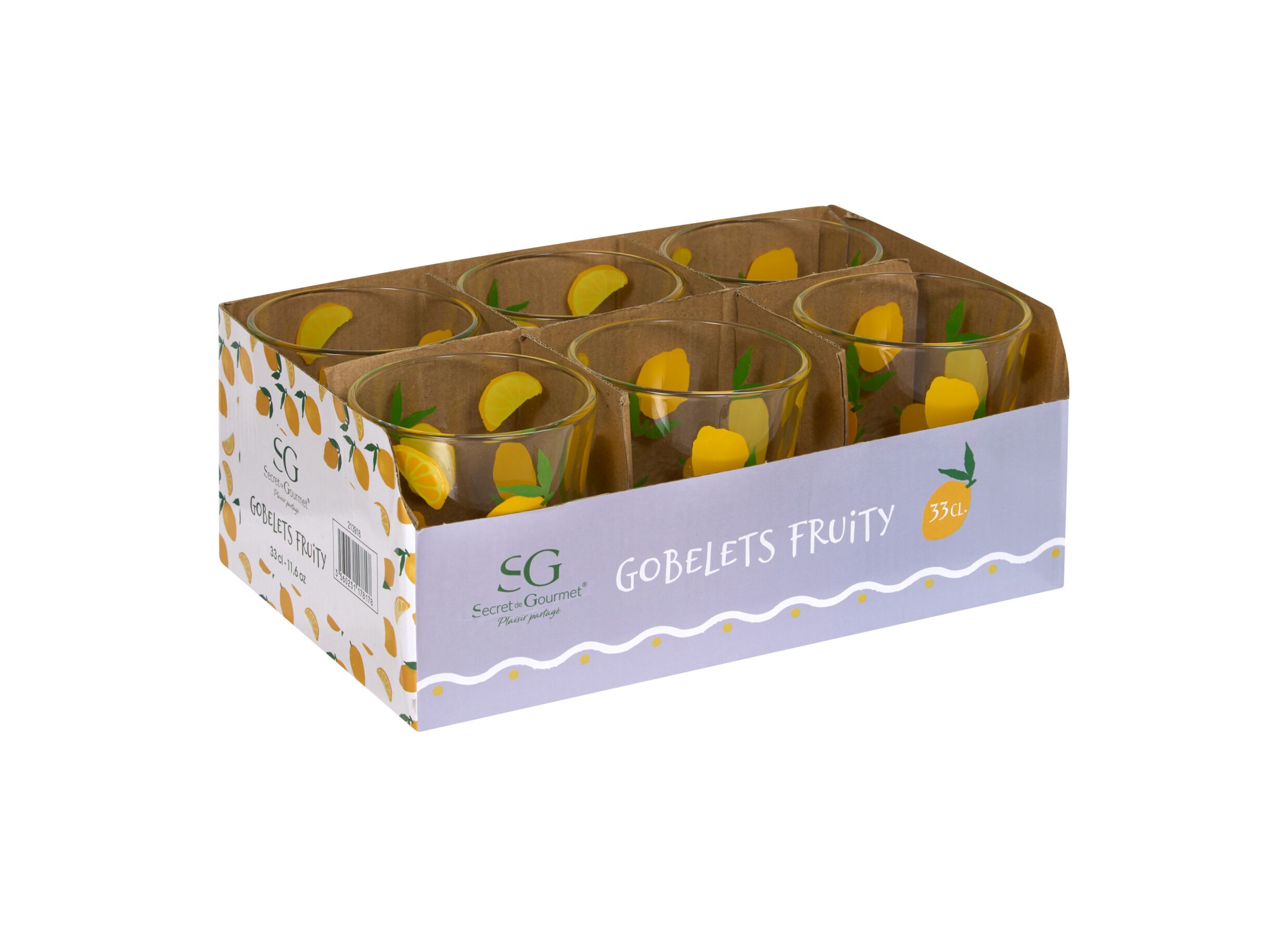 Configuration - Verre Fruity 33cl - verre - multicolore