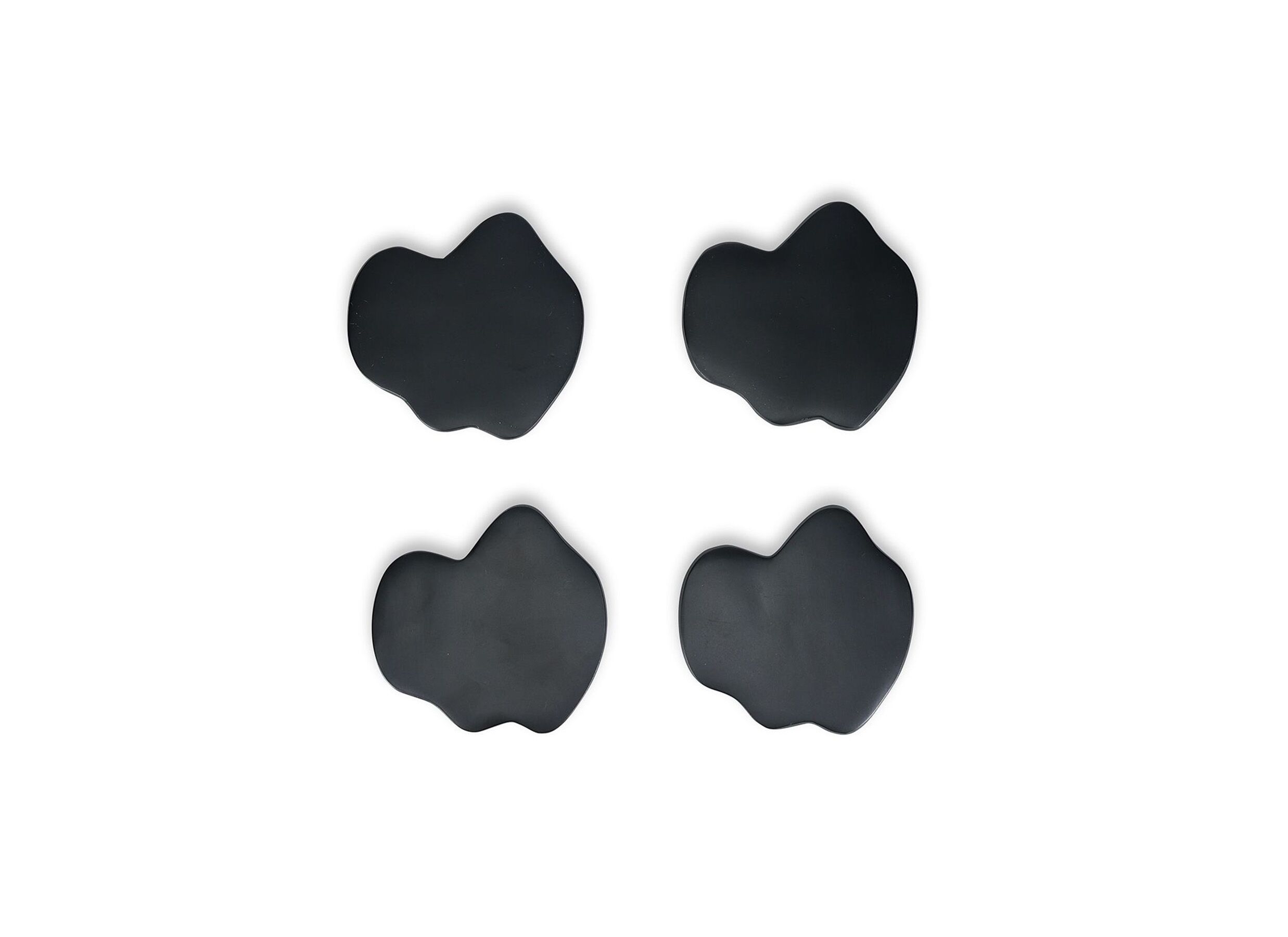 Onderzetter Charm 10x9 - Sous-plat Charm 10x9,50cm - noir - lot de 4