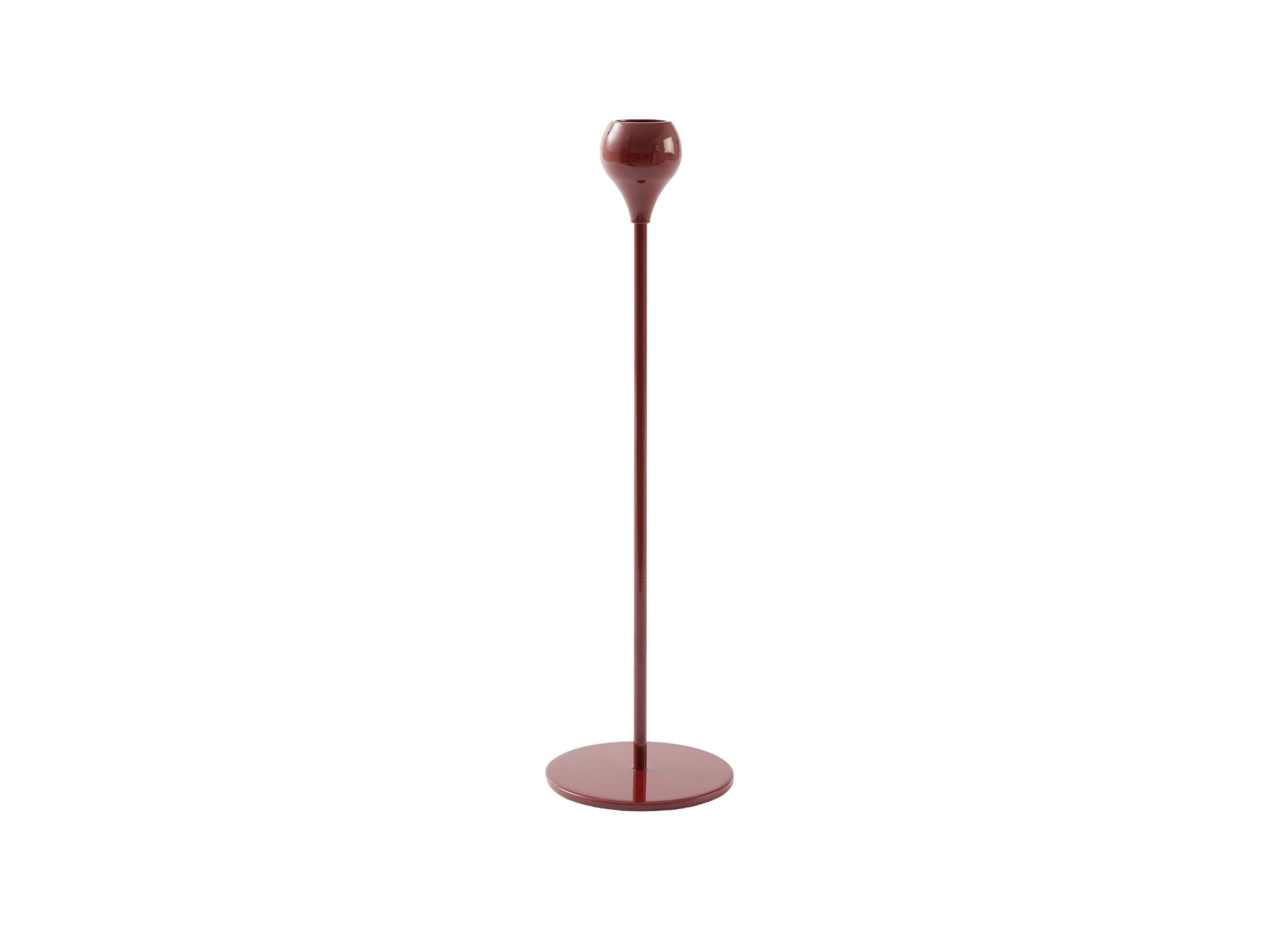 Kaarsenhouder Samui H30cm - metaal - burgundy - Porte-bougie Samui H30cm - métal - burgundy