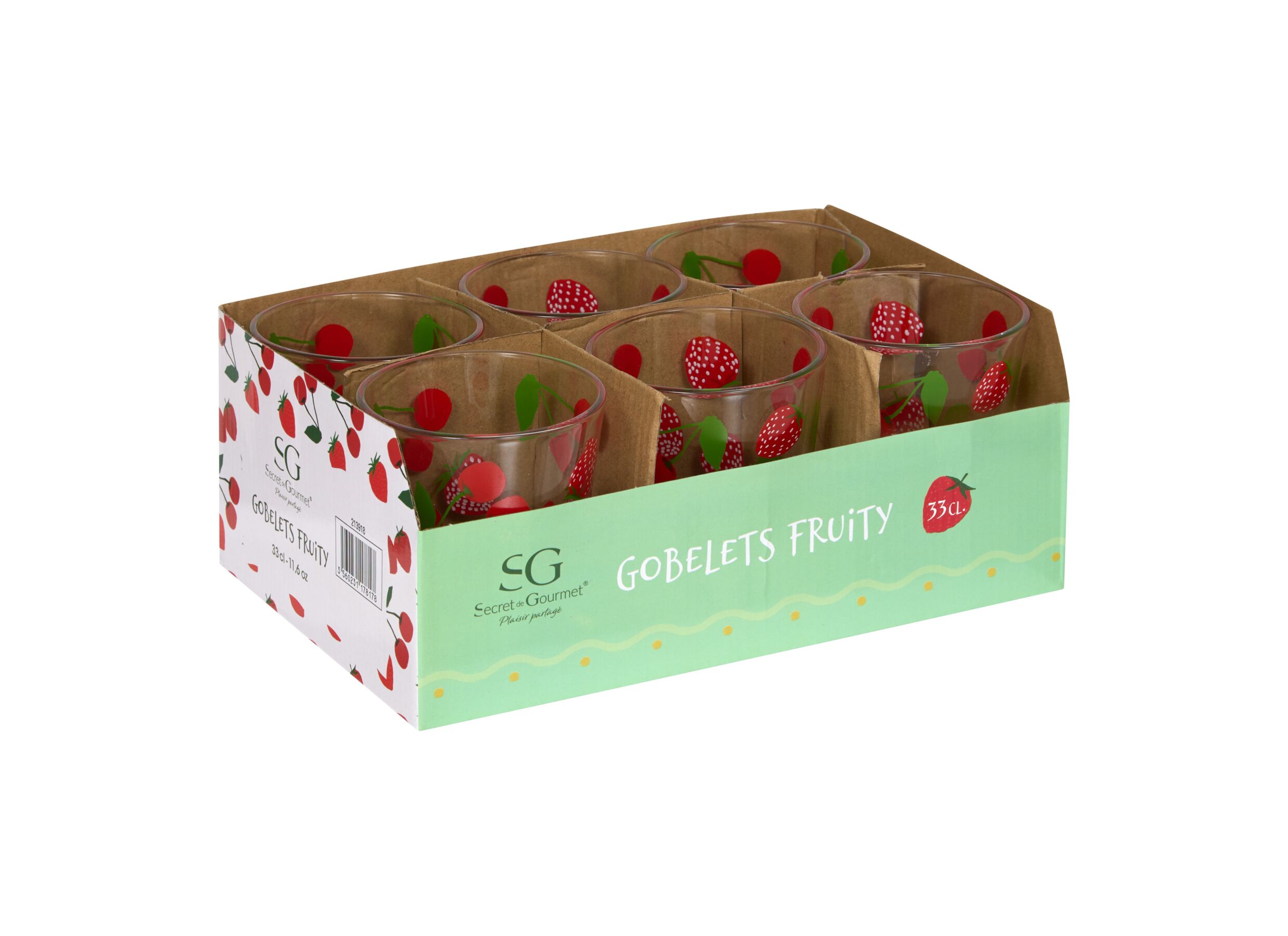 Configuration - Verre Fruity 33cl - verre - multicolore