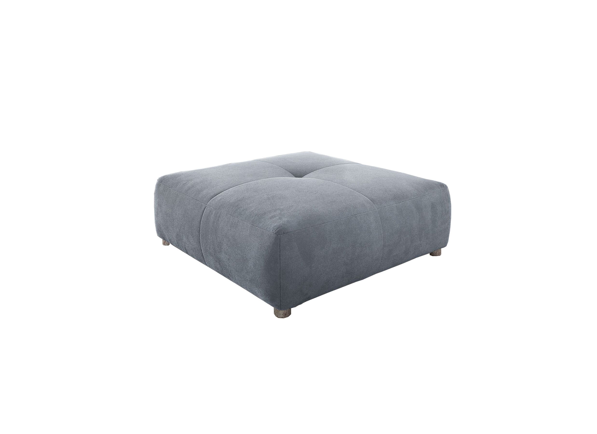 Poef Gulliver 126x126cm stof lichtblauw