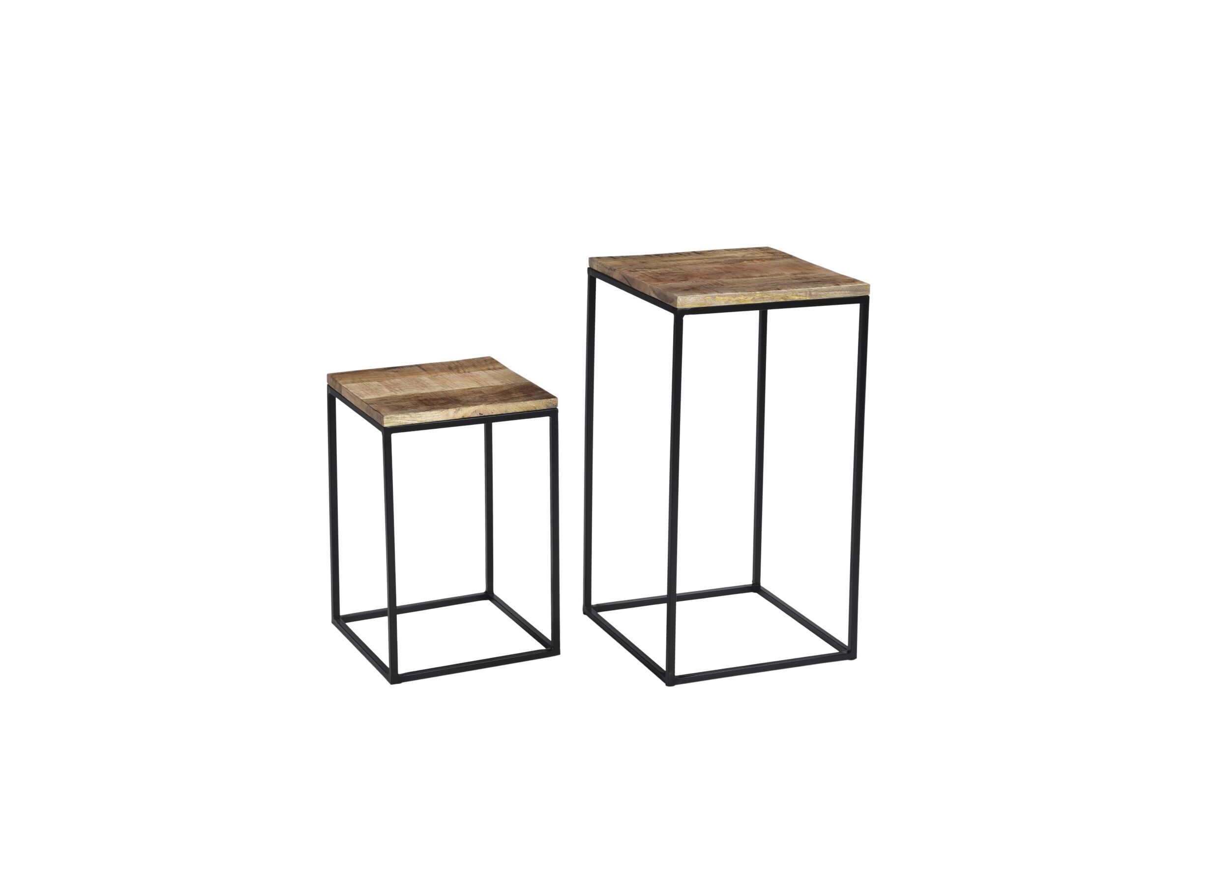 Table d'appoint Maya 35x35cm lot de 2 - Table d'appoint Maya 35x35cm lot de 2