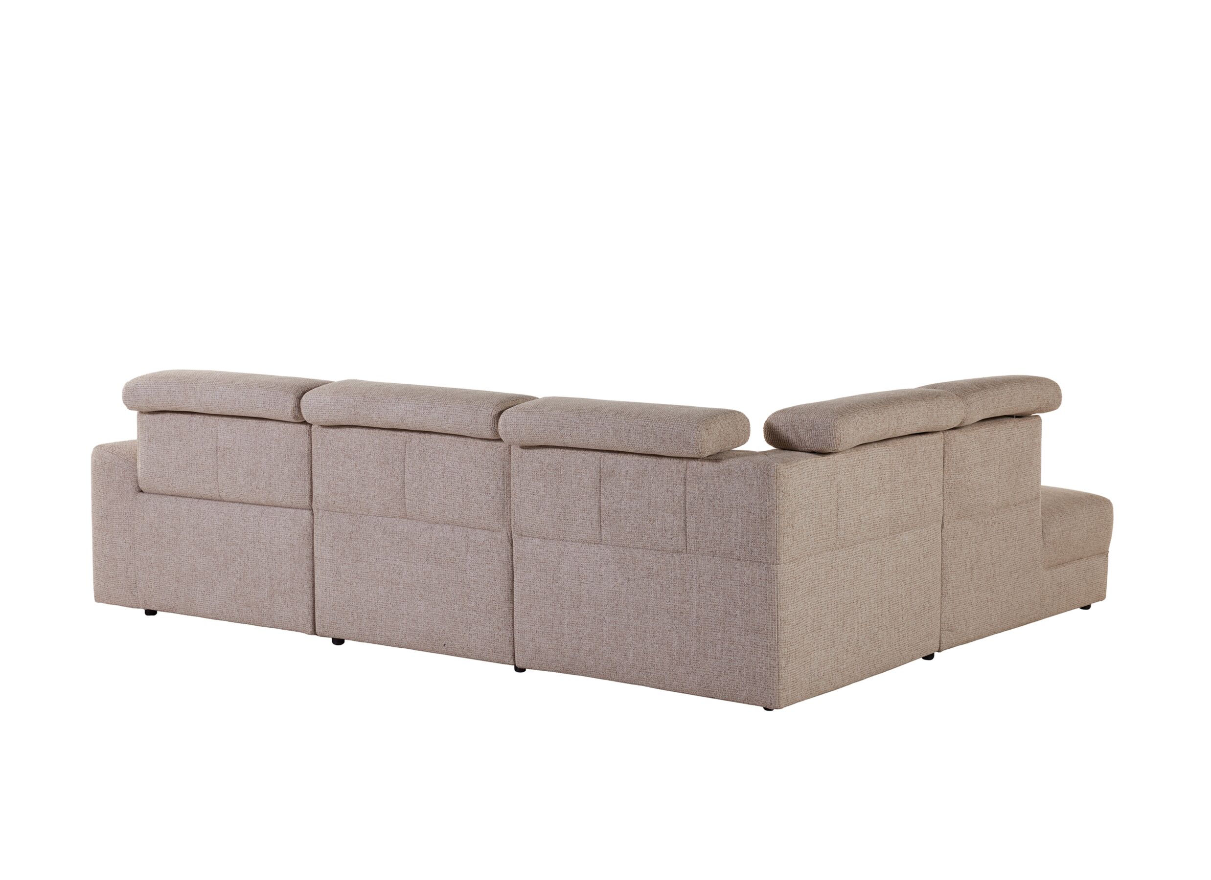 Overzichtsfoto - Hoeksalon Lizzie 289x227cm - stof - beige
