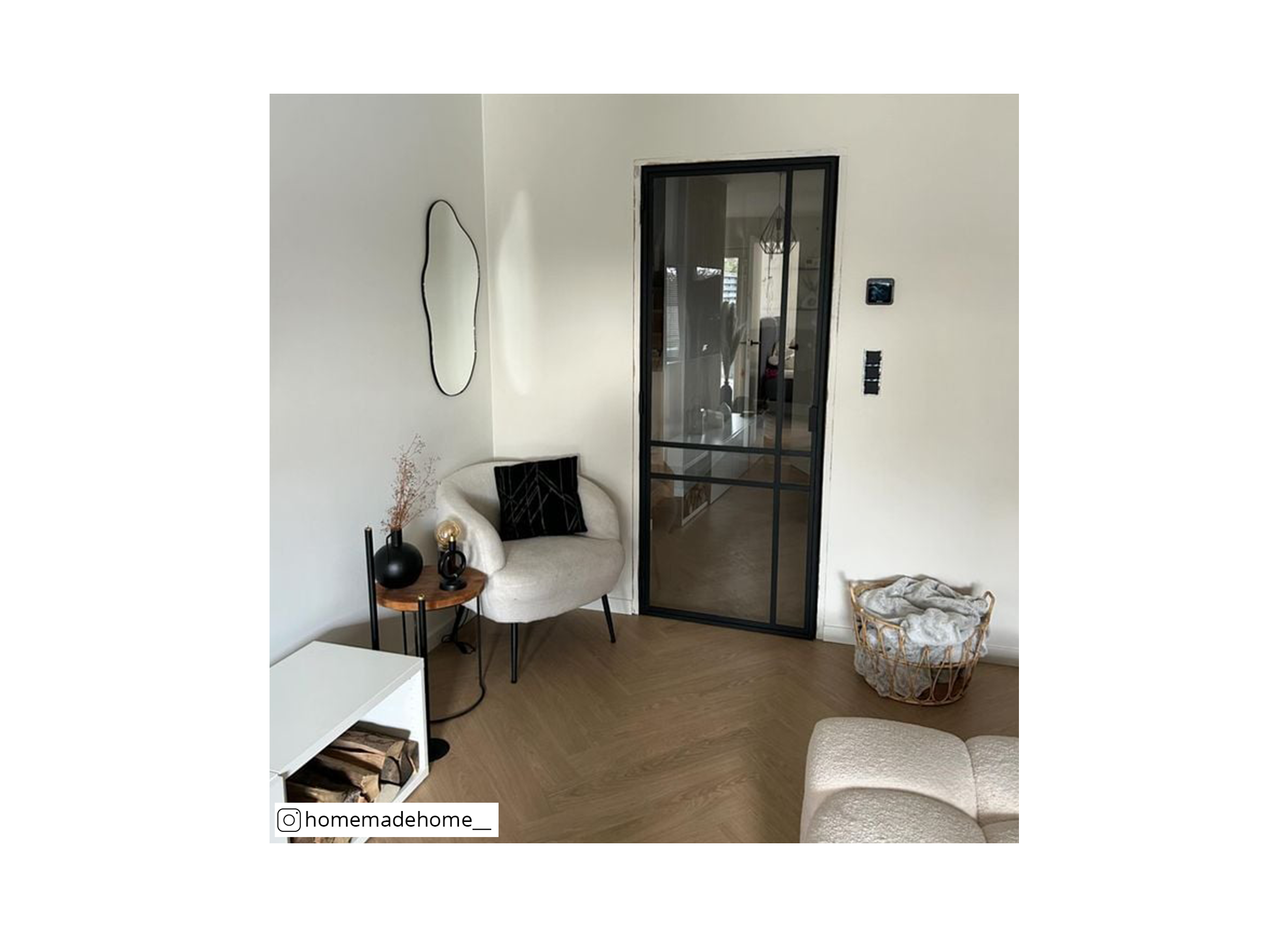 Foto ambiance - Fauteuil Teddy Bear 68x70x73cm - bouclé - ivoire blanc