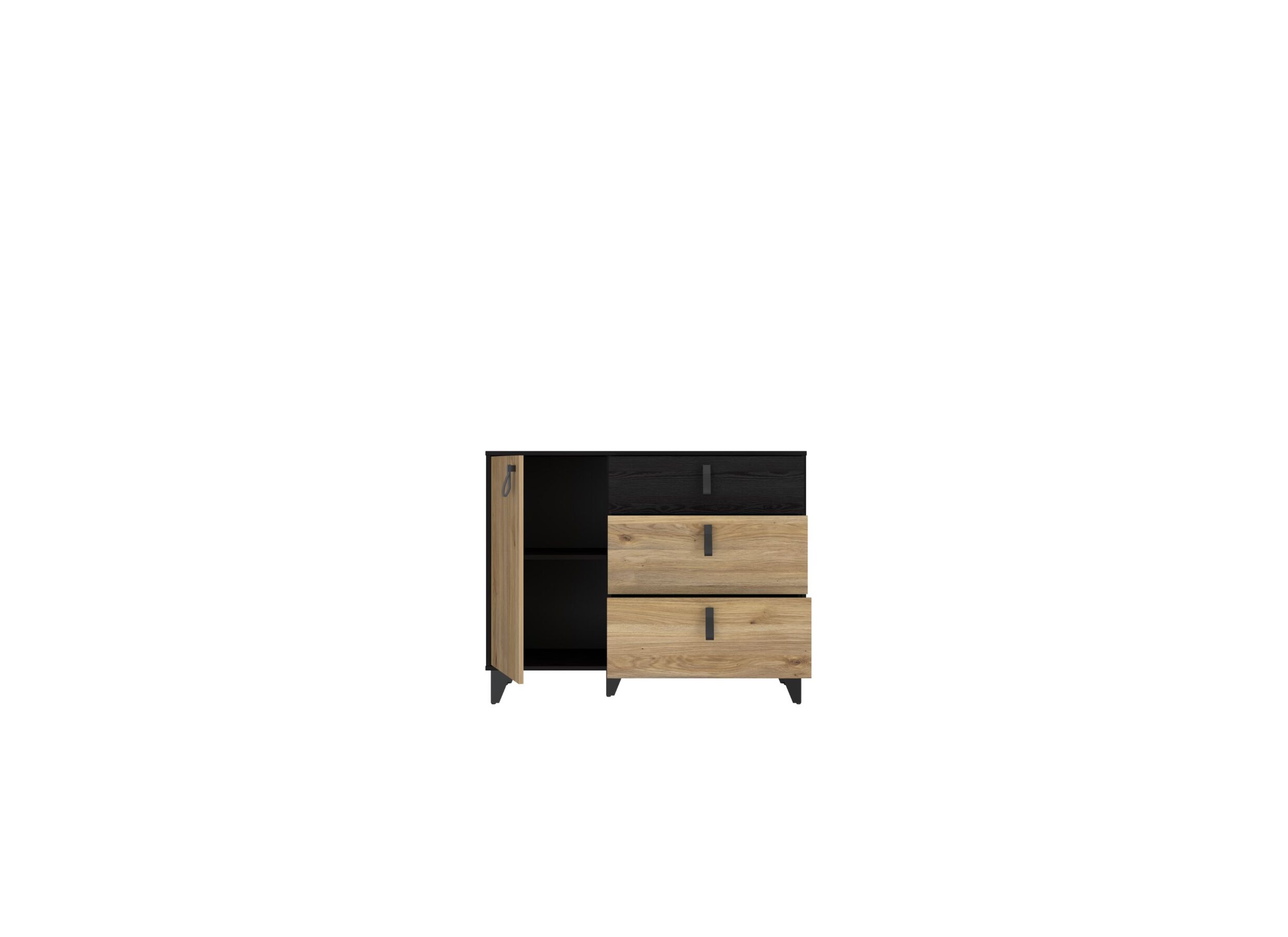 Disposition - Commode Lya 108x42x86cm - décor - cabezone oak & mauvella