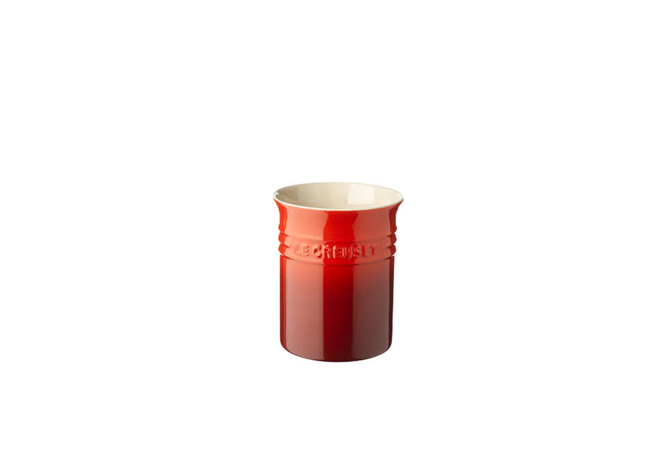 Pot à ustensiles Le Creuset rouge cerise - Pot à ustensiles Le Creuset rouge cerise