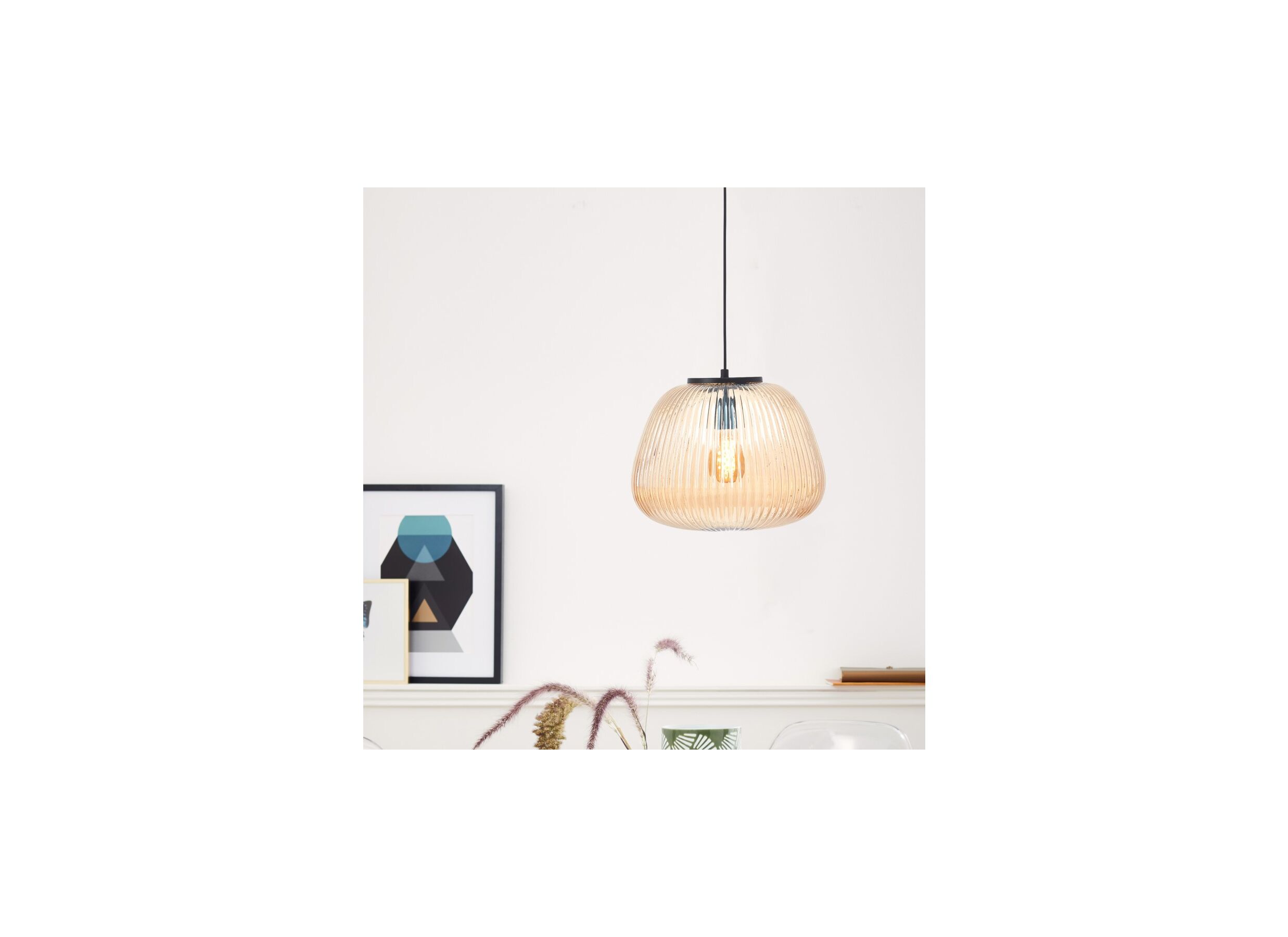 Foto ambiance - Suspension Kaizen Ø35cm 40W E27