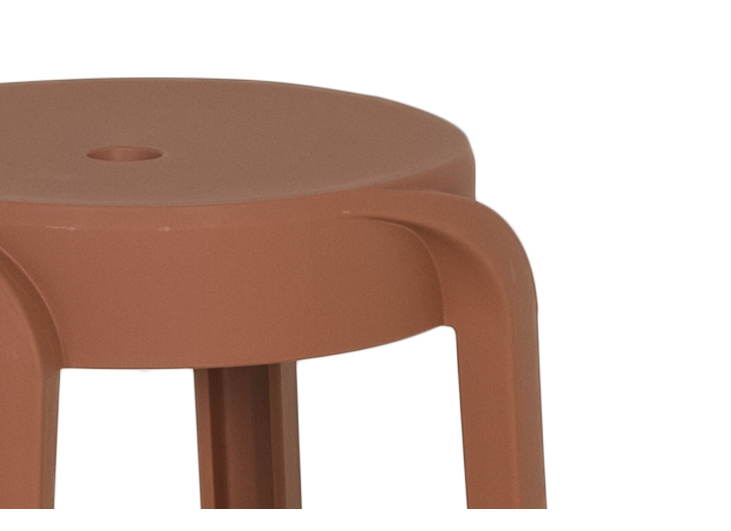 Detail - Tabouret June 43,5x44,5x55,5cm - polyethylène - terracotta