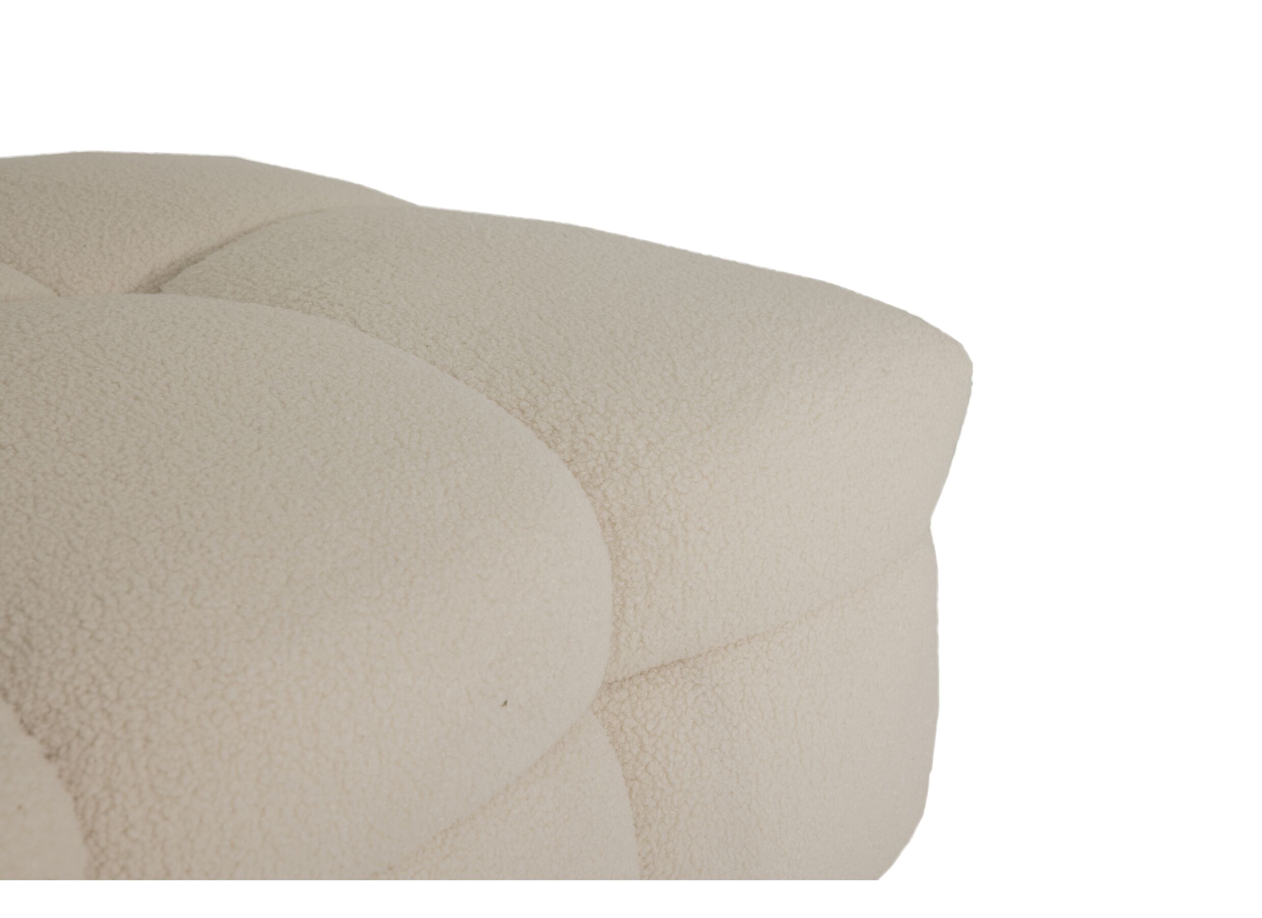 Detailfoto - Poef Bubble 109x74cm stof wit