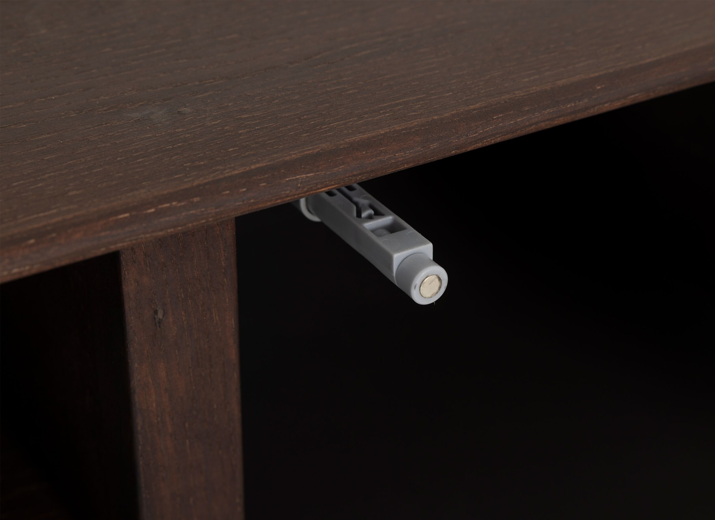Detailfoto - Tv-meubel Fall 150cm - eik massief - bruin