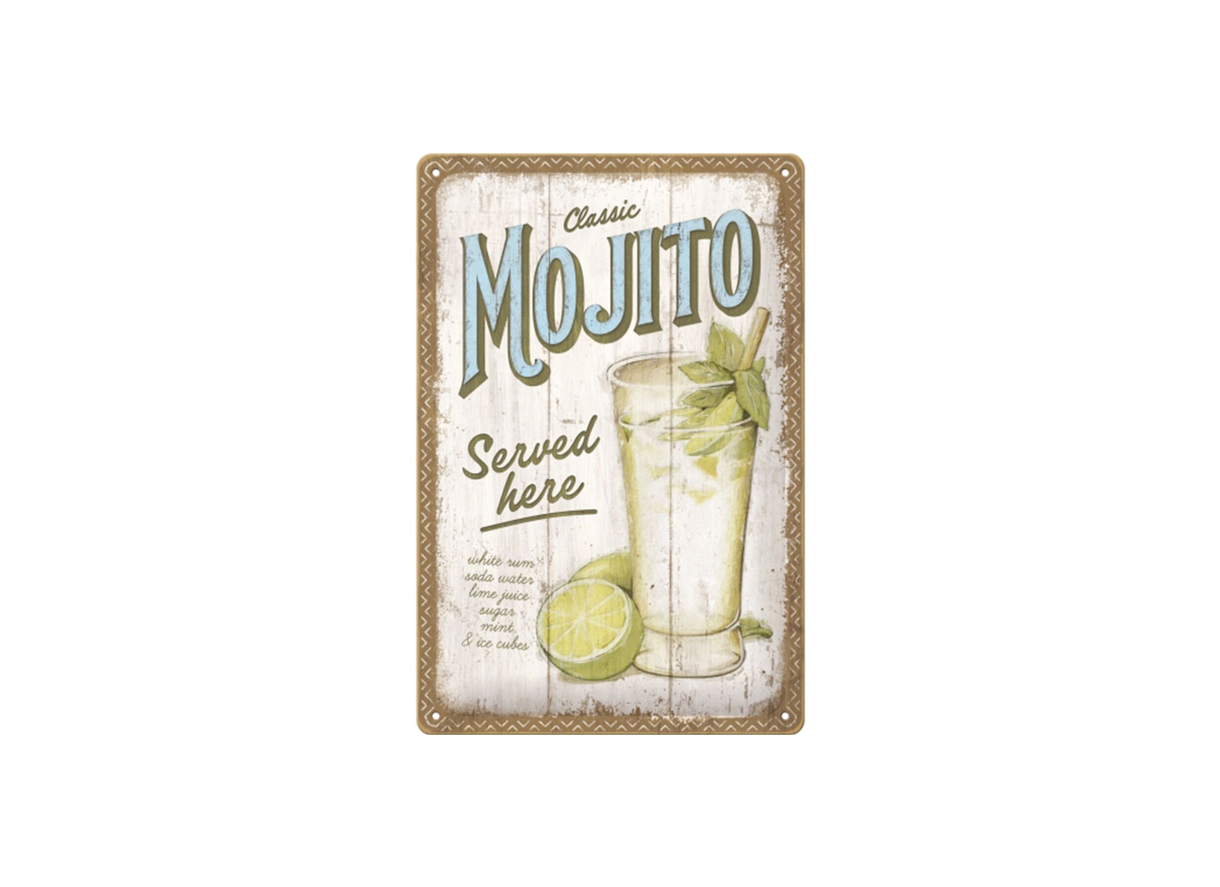 Plakkaat 20x30cm mojito