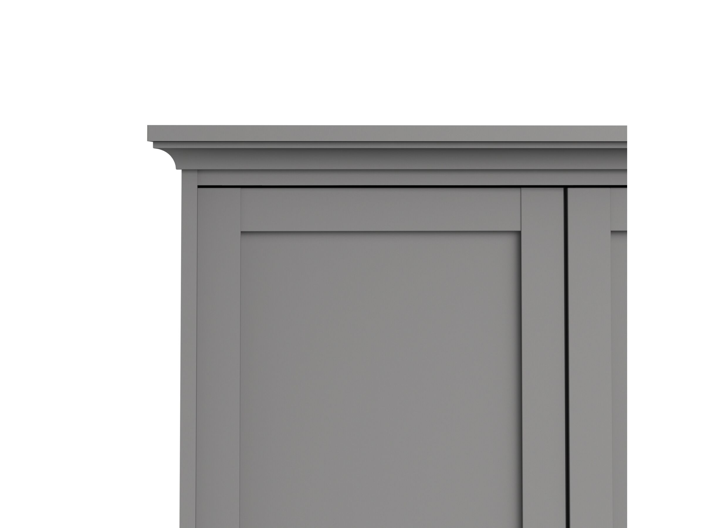 Garde-robe Paris 181cm - décor - gris mat