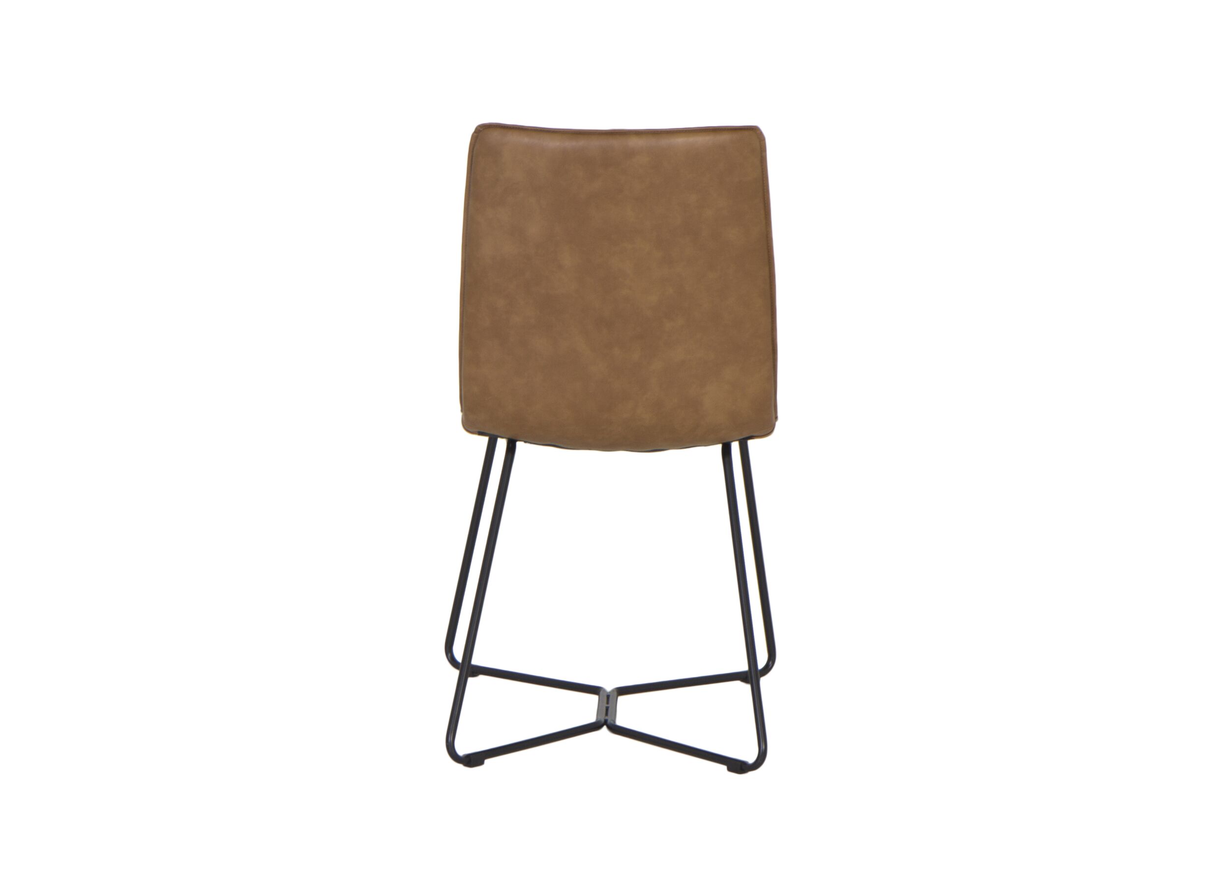 Detail - Chaise Zigzag 46x60x90cm - similicuir - cognac