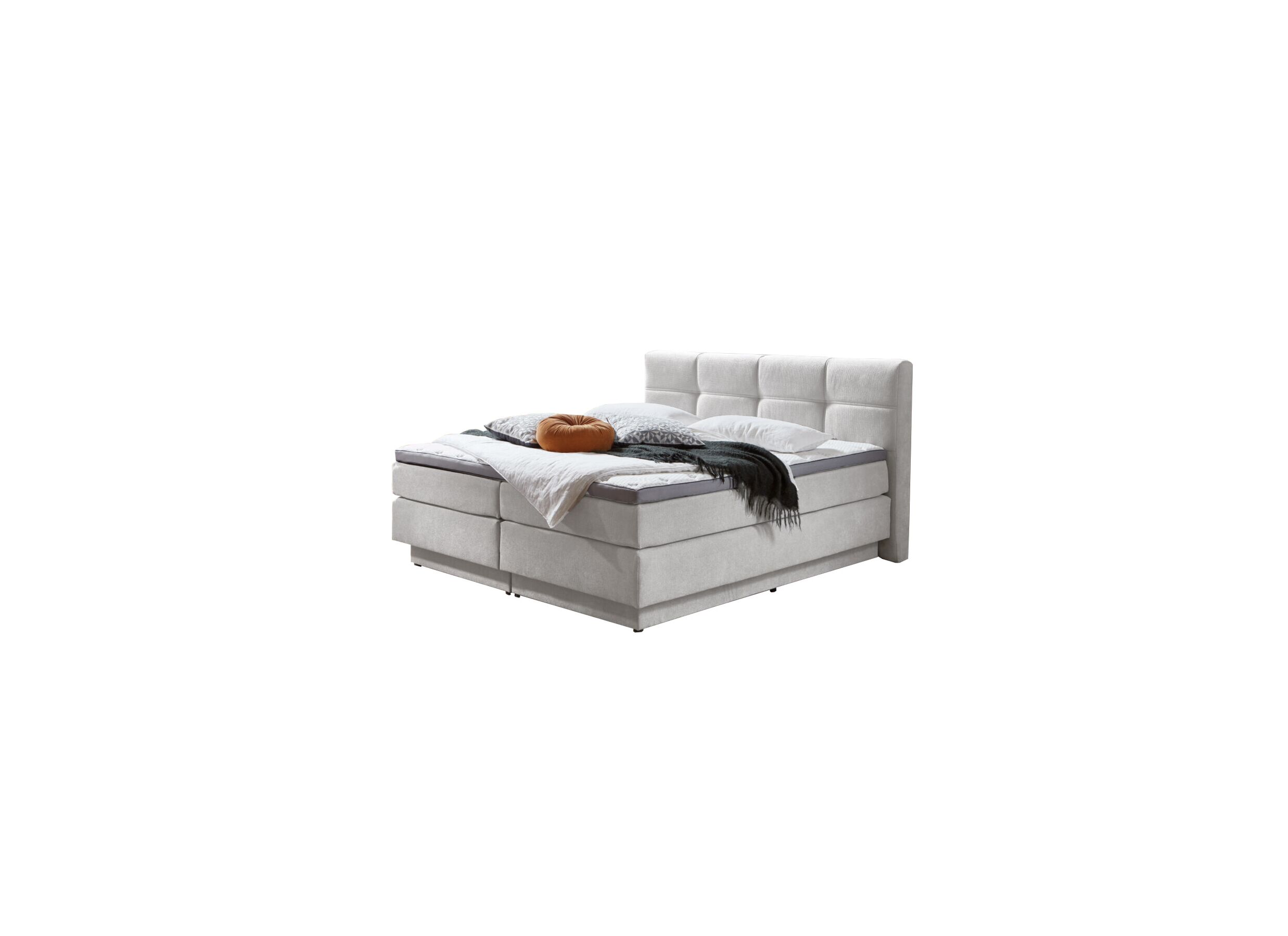 Aperçu - Boxspring BX2110 Portage 160x200cm avec rangement - tissu - ecru