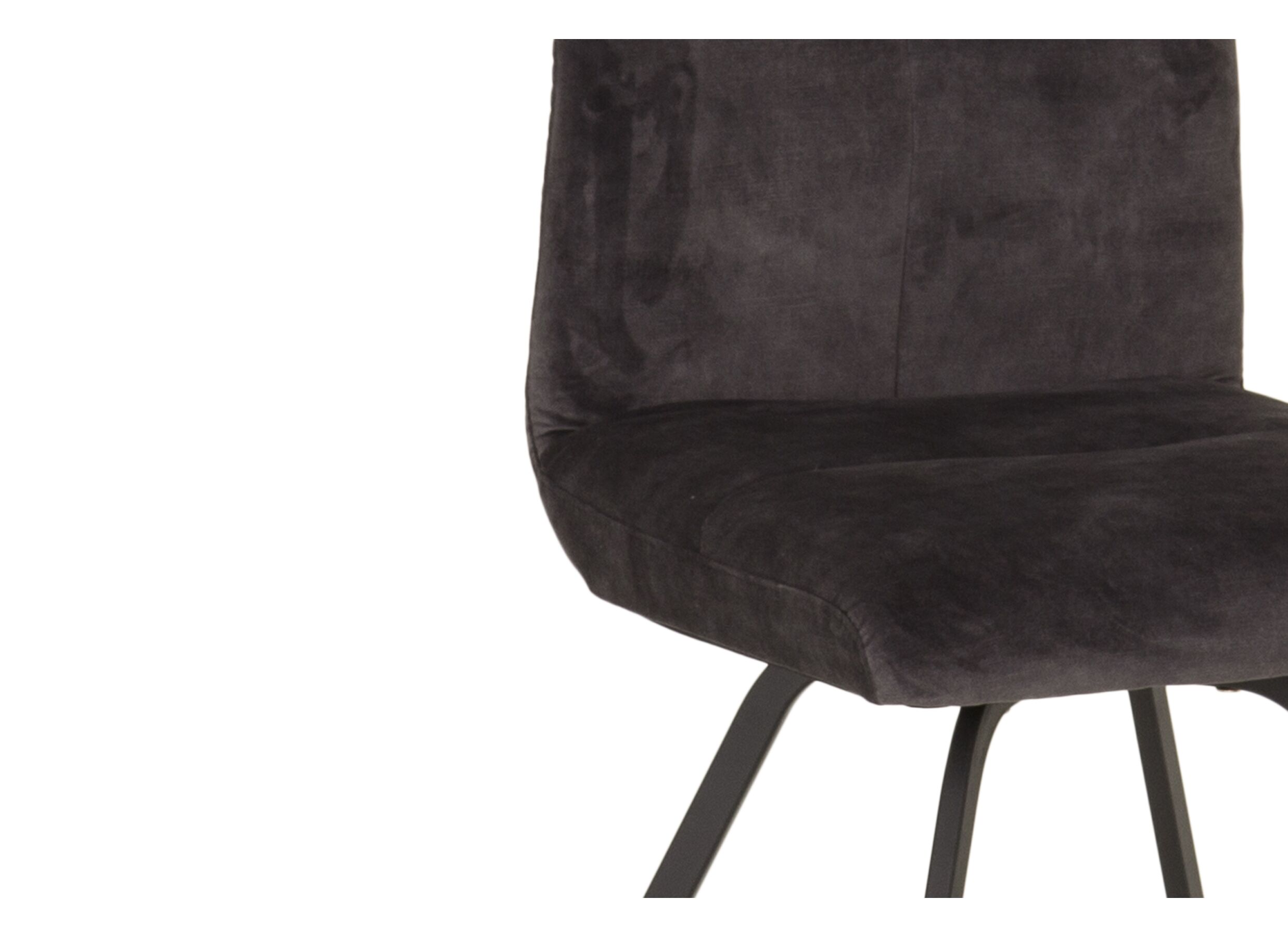Stoel Adore 46x60x87cm - stof - antraciet