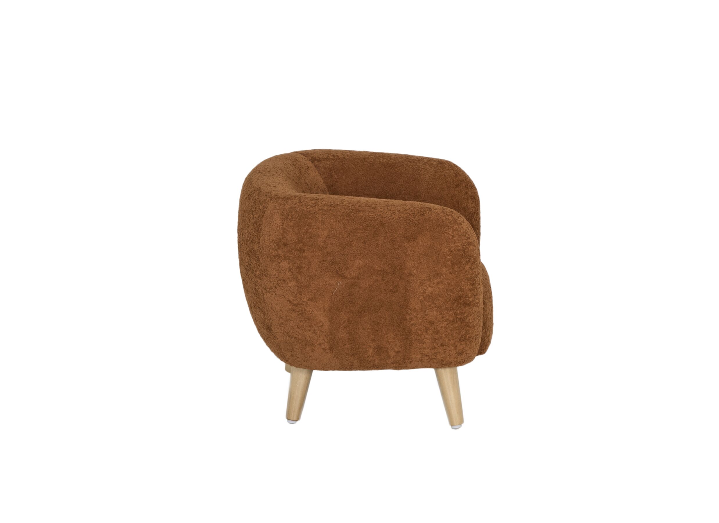 Overzichtsfoto - Kinderfauteuil Hush 54x44x41cm - polyestervezel - cognac